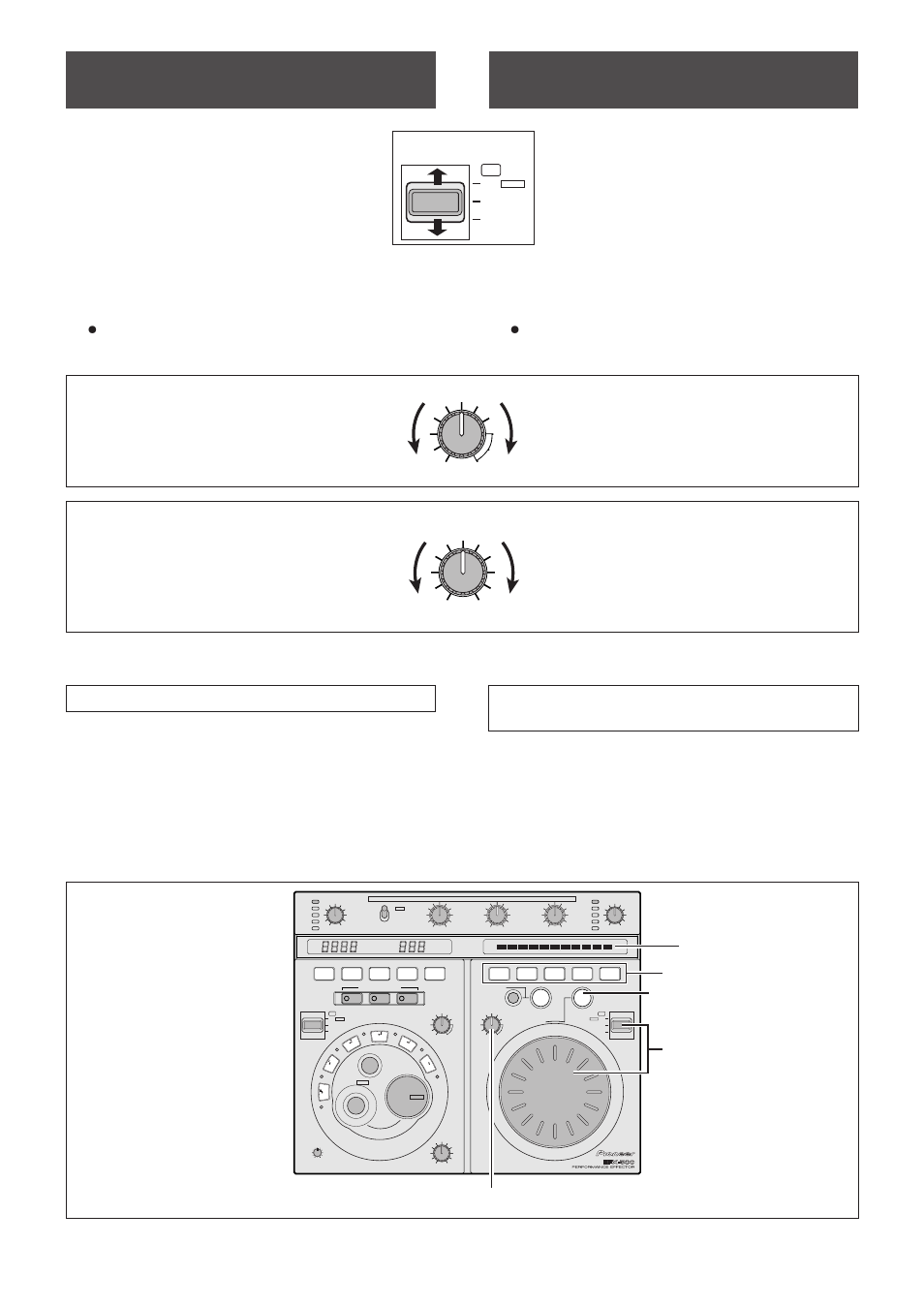 Digital jog break functies, Interrupción del mando de lanzadera digital, Bediening | Operaciones, Depth regelaar, Mix regelaar, Control depth, Control mix, Drb1236> du/sp, Depth | Pioneer Efx-500 User Manual | Page 74 / 80