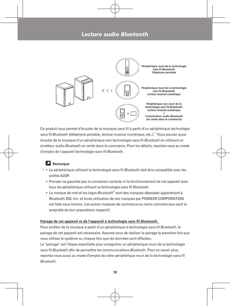 Lecture audio bluetooth | Pioneer XW-BTS5-W User Manual | Page 28 / 112