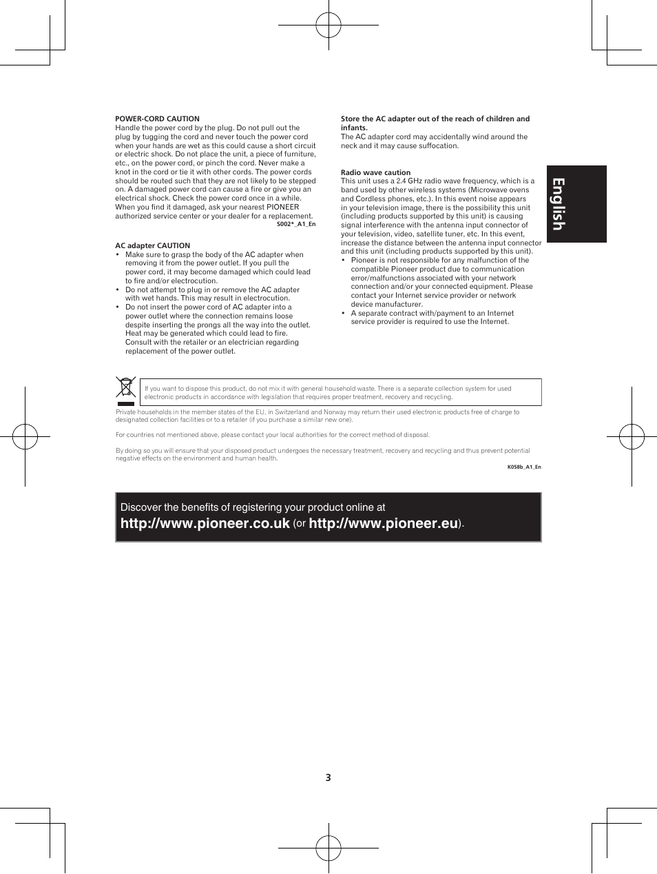 English | Pioneer XW-BTS5-W User Manual | Page 3 / 112