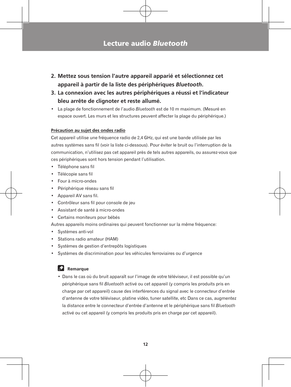 Lecture audio bluetooth | Pioneer XW-BTS5-W User Manual | Page 30 / 112