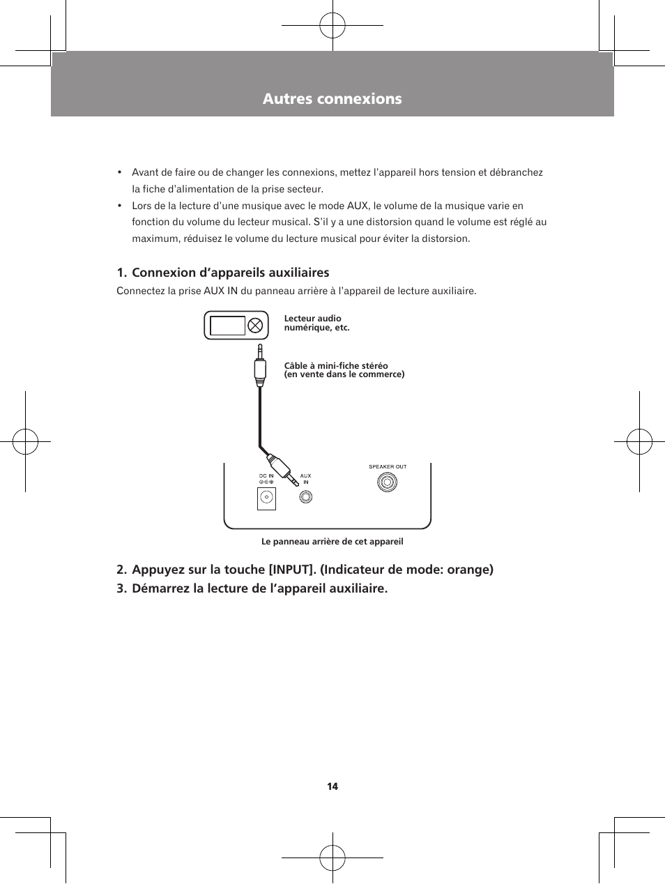 Autres connexions | Pioneer XW-BTS5-W User Manual | Page 32 / 112