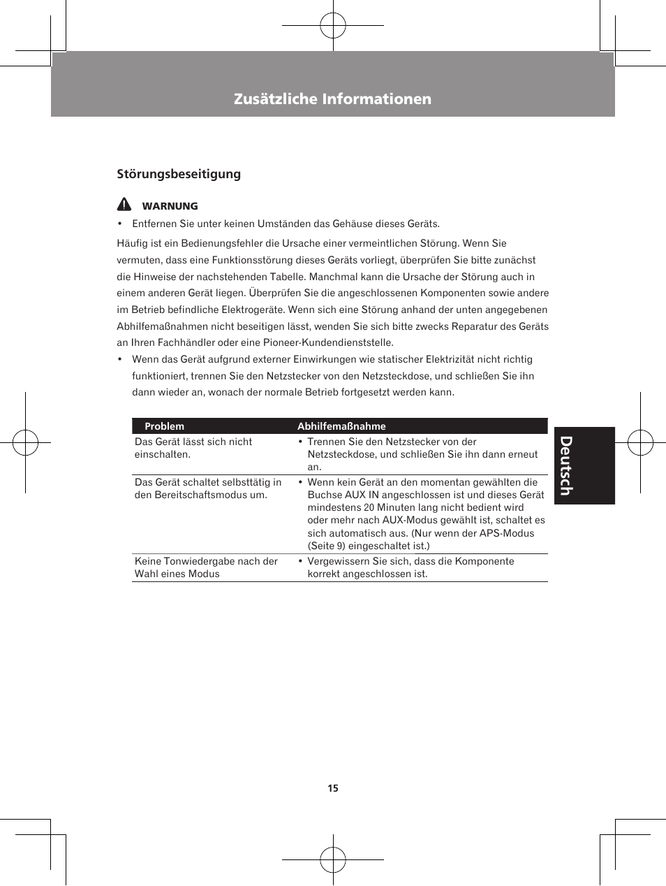 Zusätzliche informationen, Deutsch | Pioneer XW-BTS5-W User Manual | Page 69 / 112