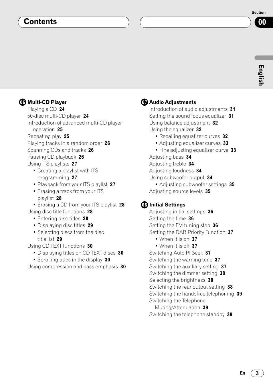 Pioneer DEH-P6400R User Manual | Page 3 / 96