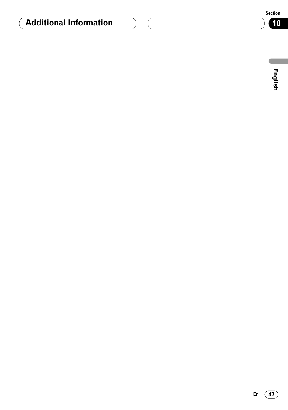 Additional information | Pioneer DEH-P6400R User Manual | Page 47 / 96