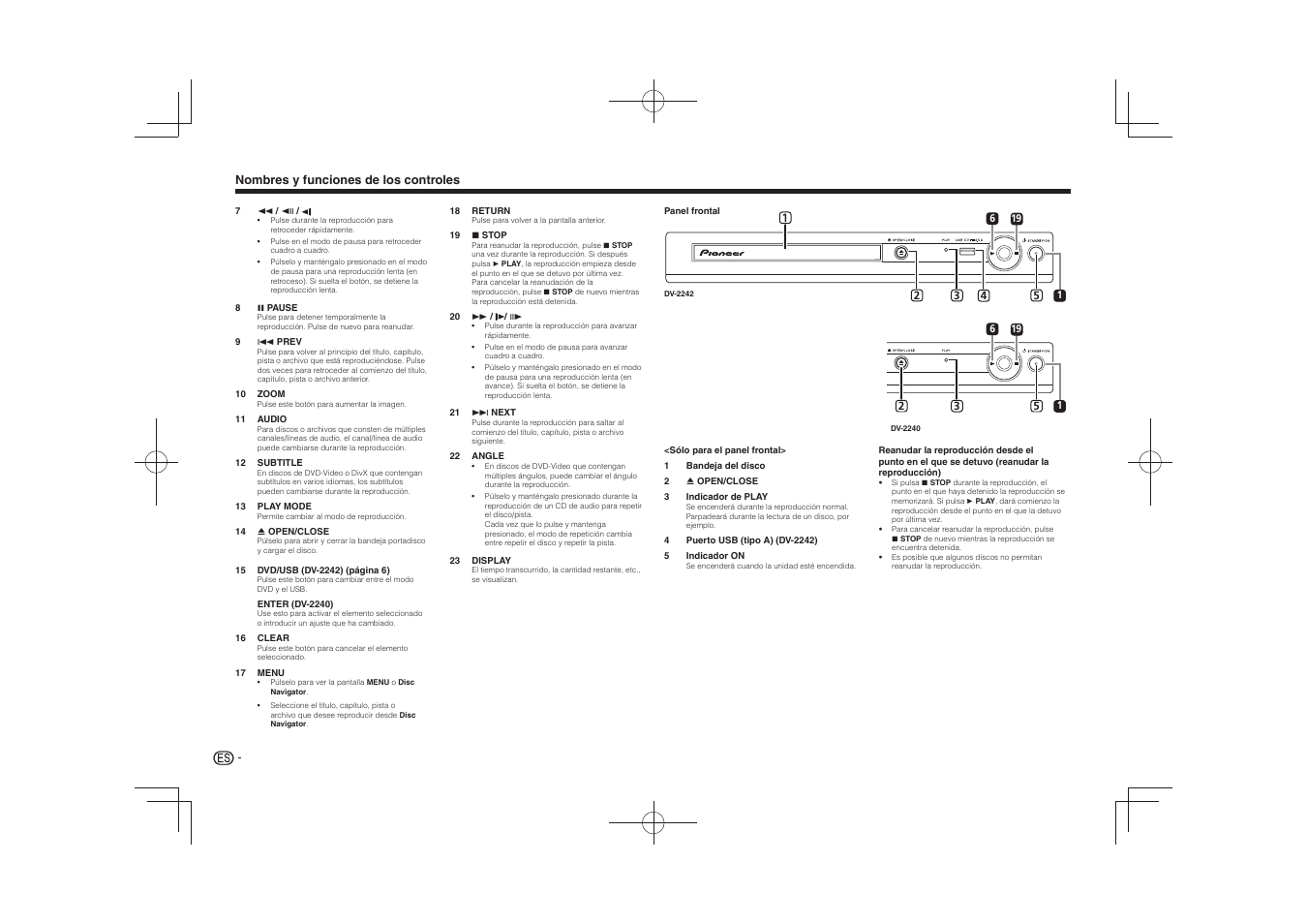 Pioneer DV-2240 User Manual | Page 54 / 64