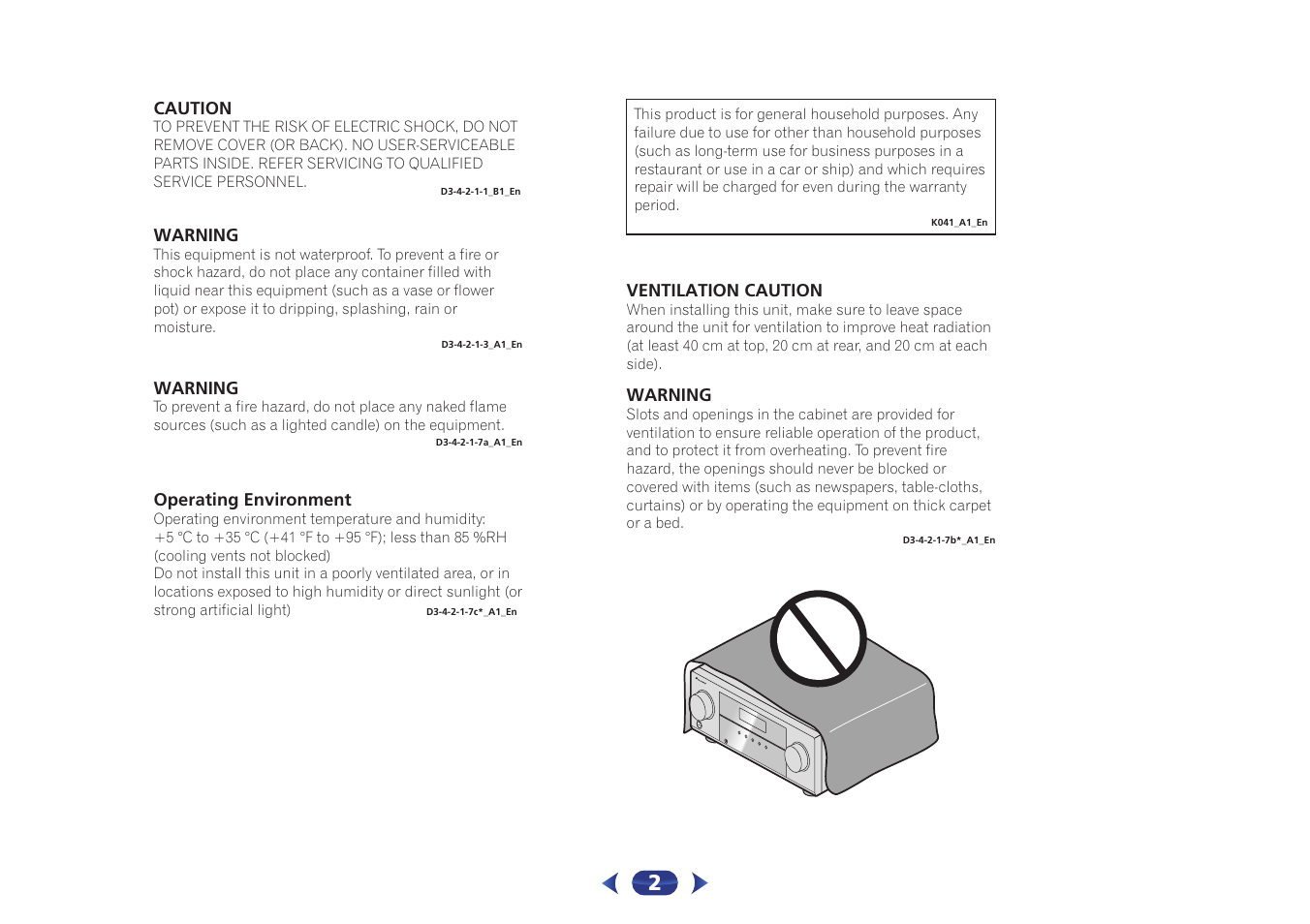 Pioneer VSX-423-S User Manual | Page 2 / 41