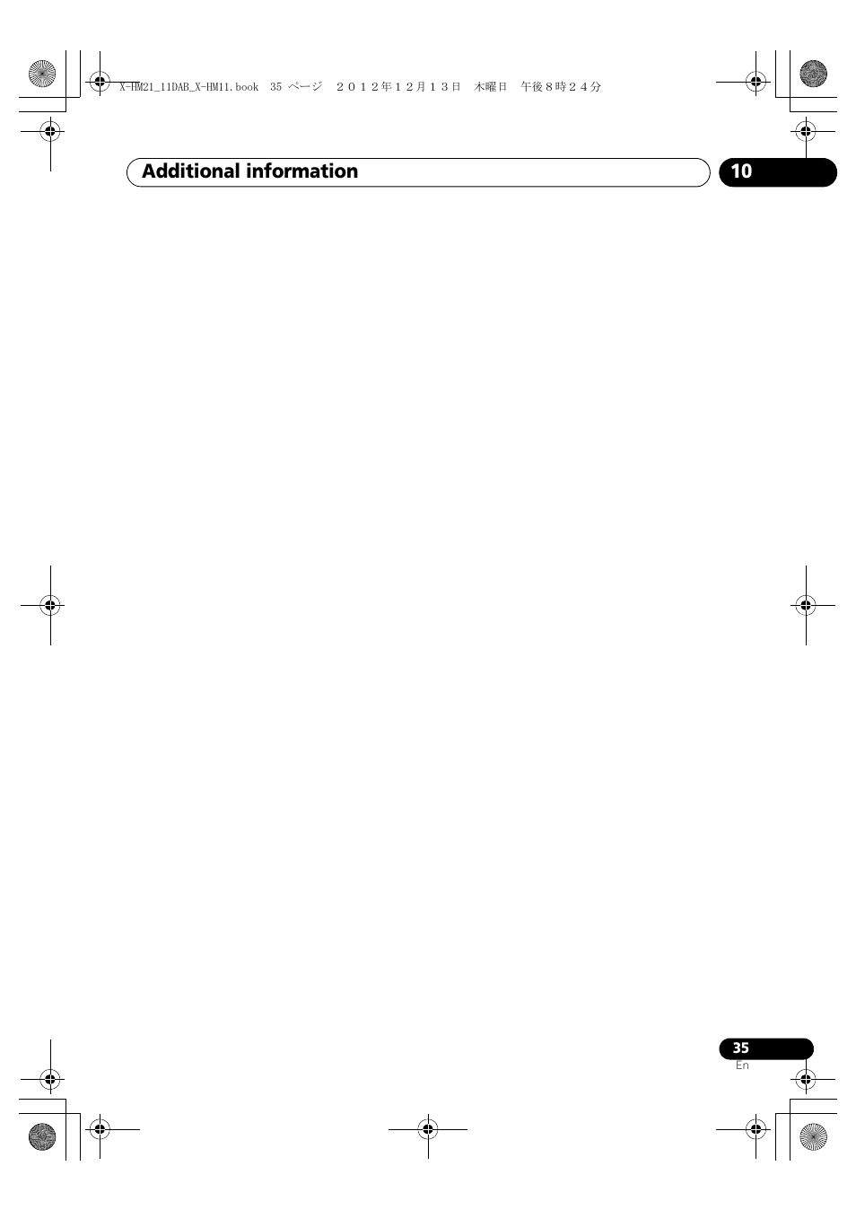 Additional information 10 | Pioneer X-HM11DAB-K User Manual | Page 35 / 36