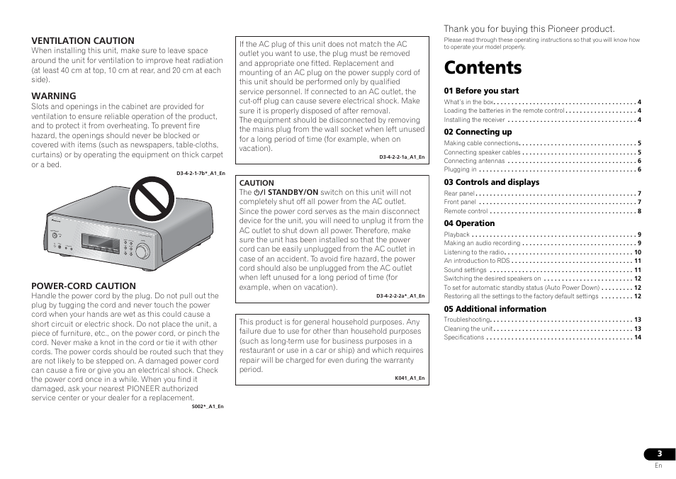 Pioneer SX-20-S User Manual | Page 3 / 15
