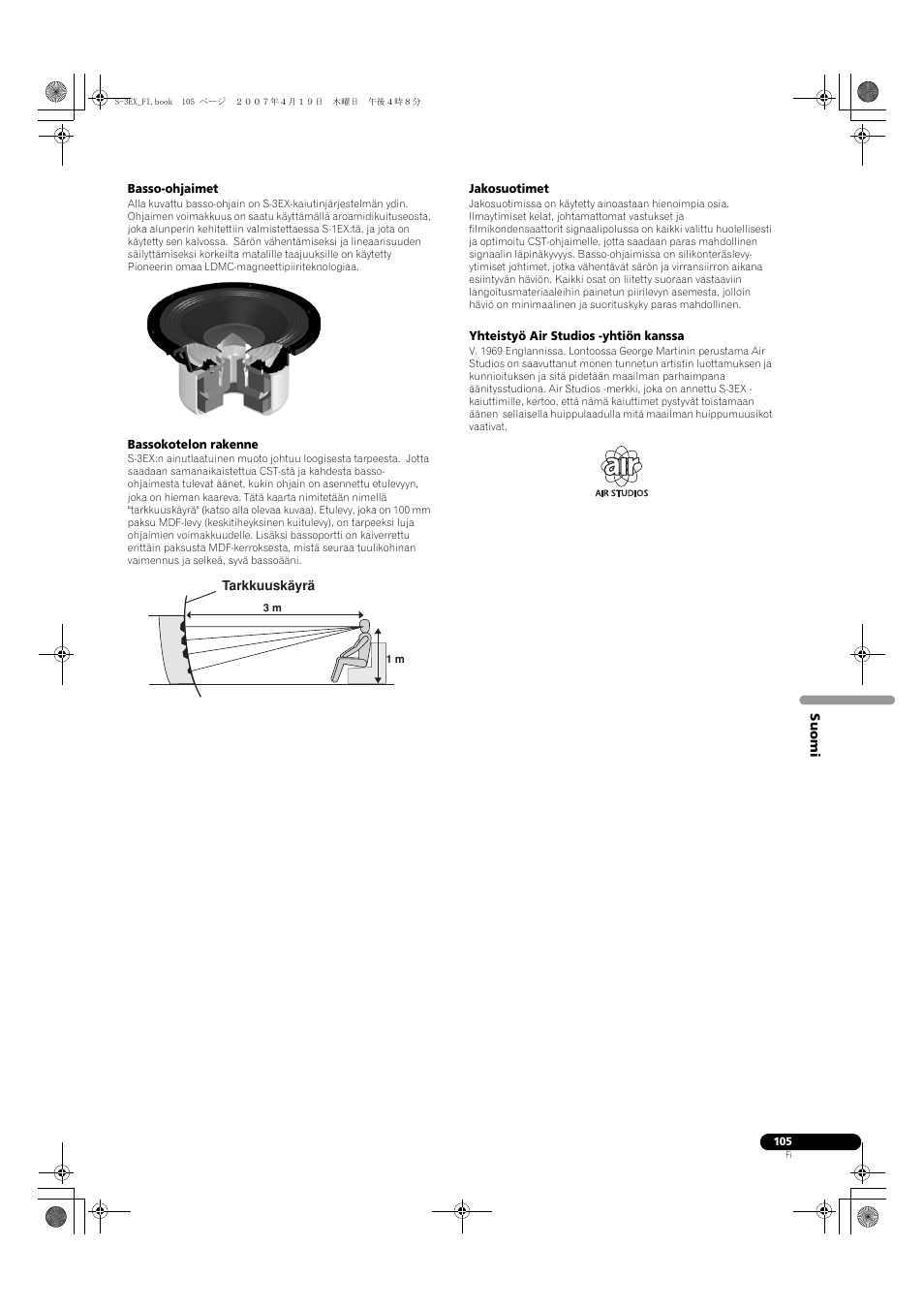 Pioneer S-3EX-QL User Manual | Page 105 / 124