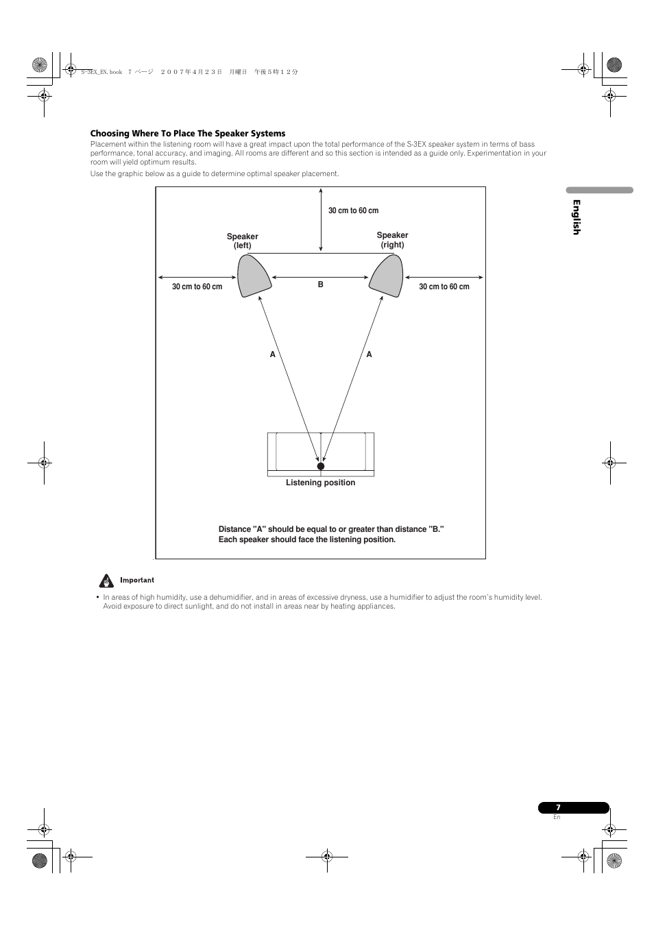 Pioneer S-3EX-QL User Manual | Page 7 / 124