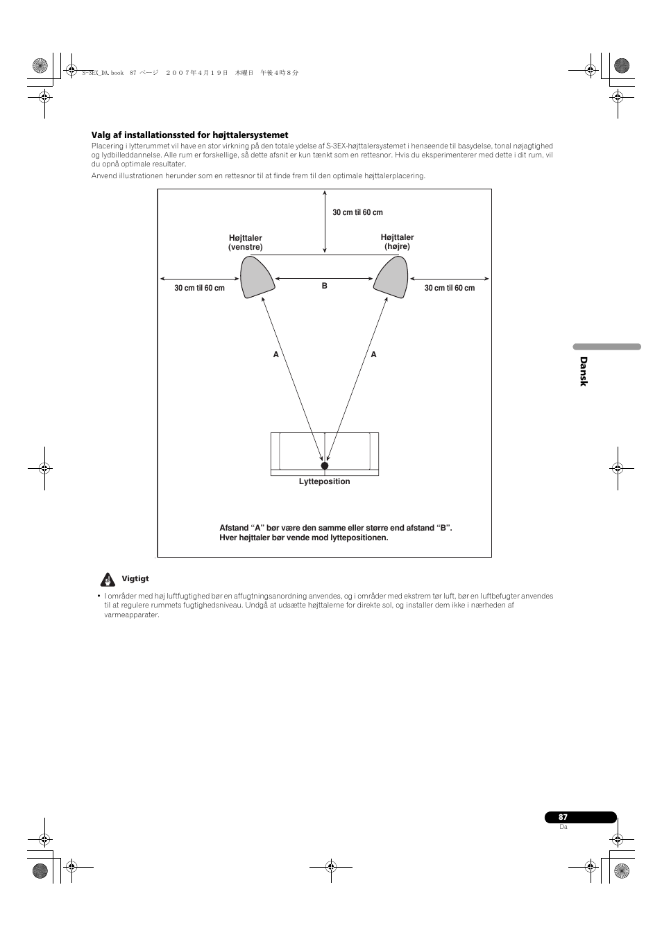 Pioneer S-3EX-QL User Manual | Page 87 / 124