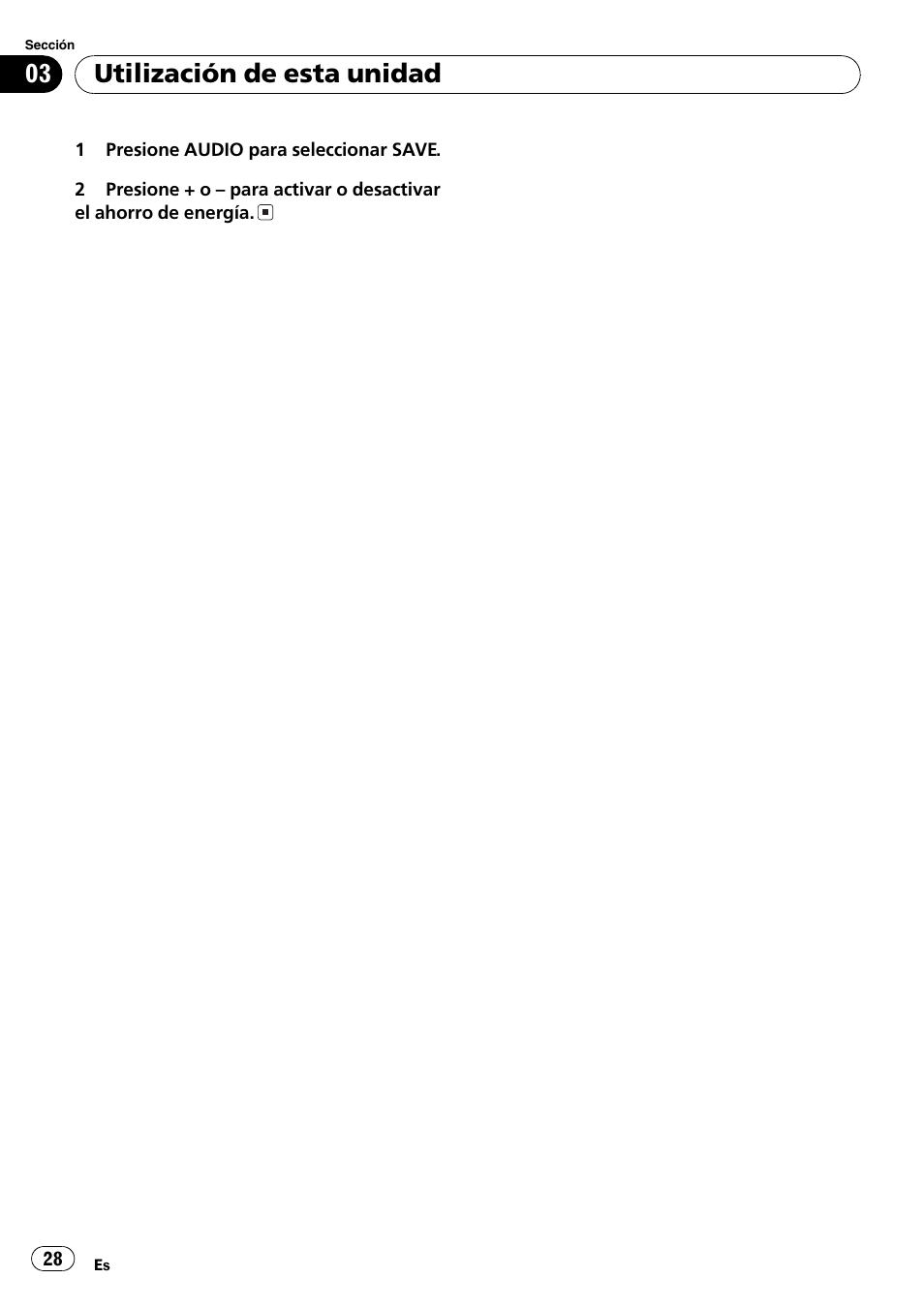 Utilización de esta unidad | Pioneer DEH-1820R User Manual | Page 28 / 106