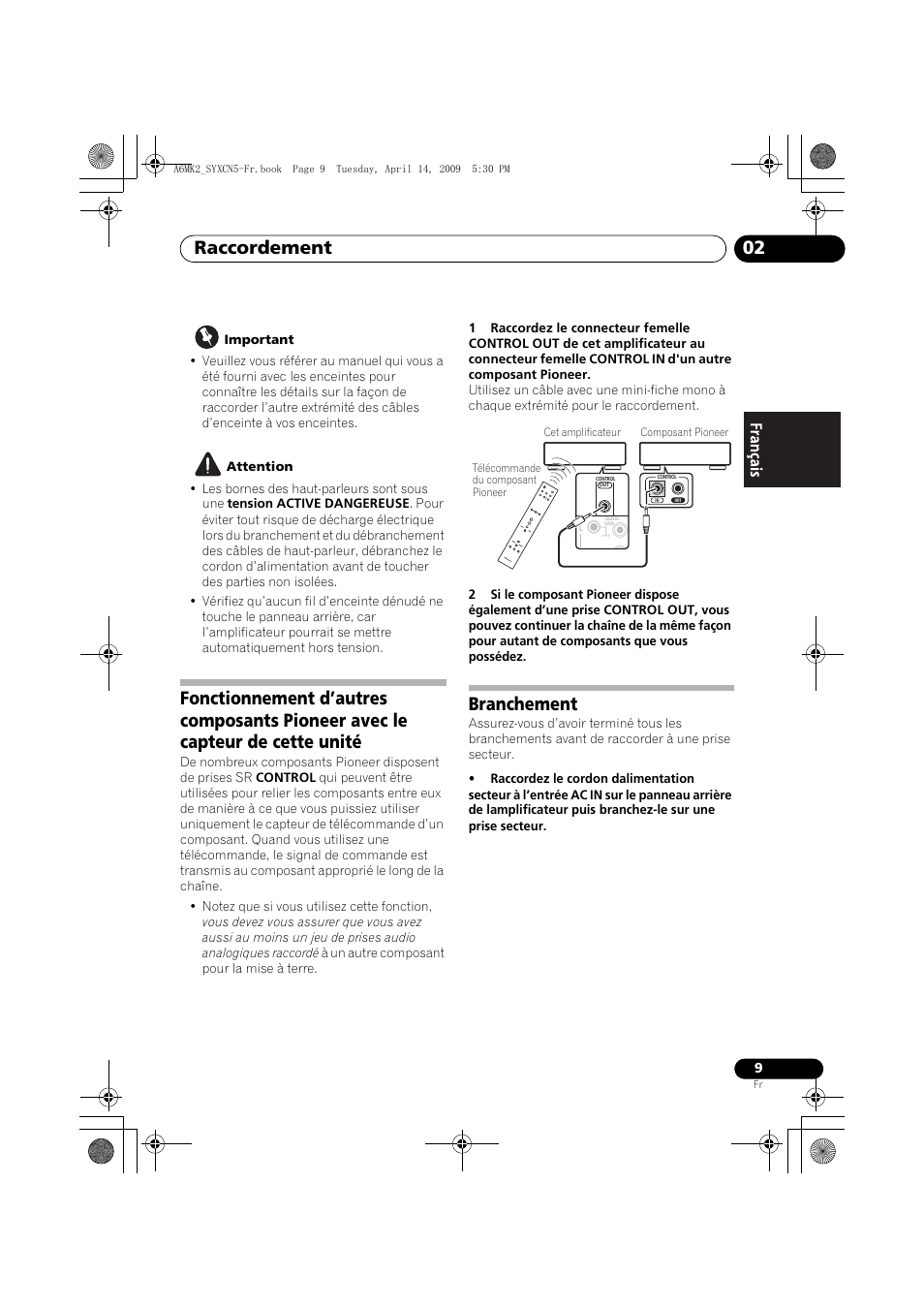 Branchement, Raccordement 02 | Pioneer A-A6MK2-K User Manual | Page 23 / 99
