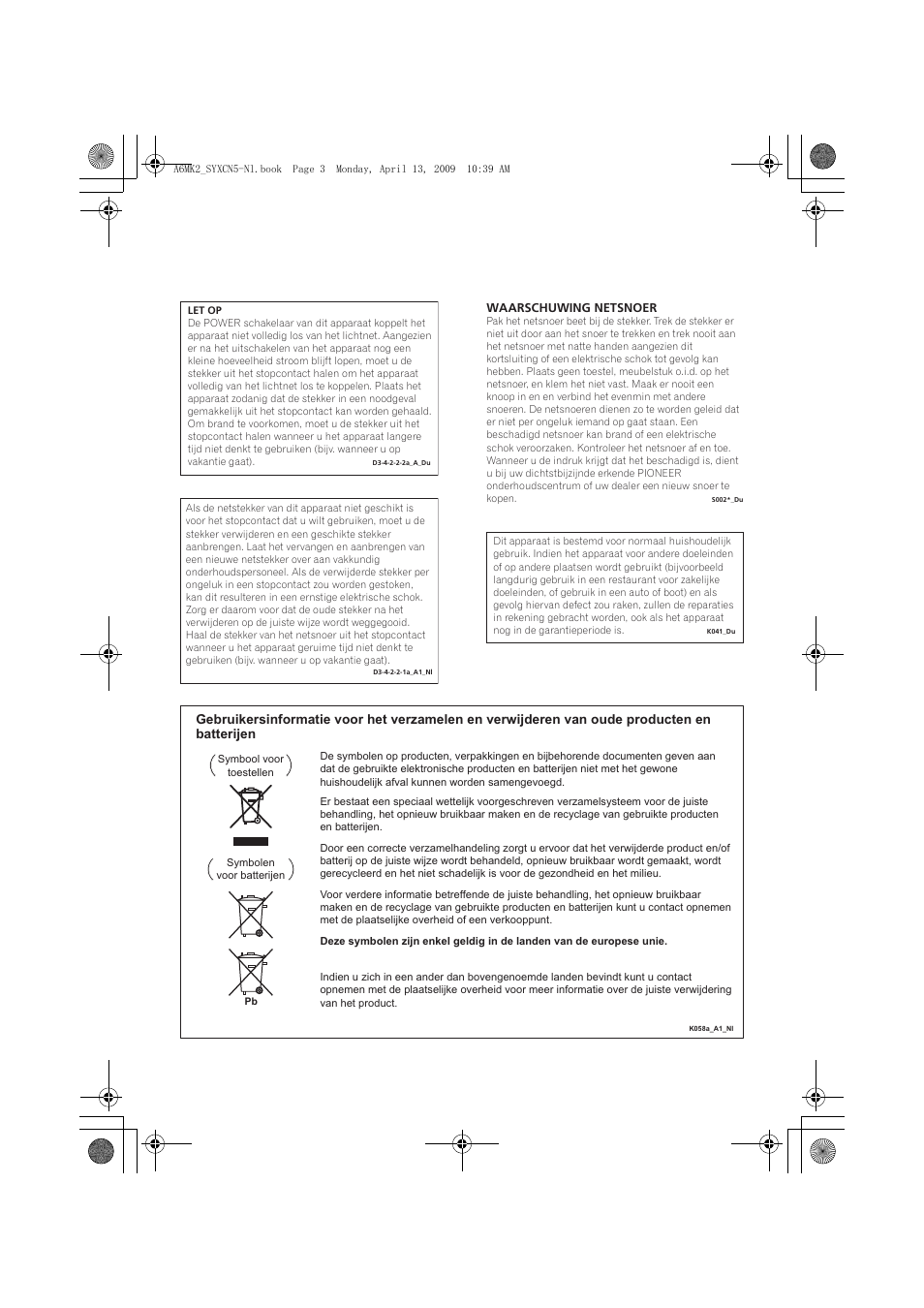 Pioneer A-A6MK2-K User Manual | Page 45 / 99