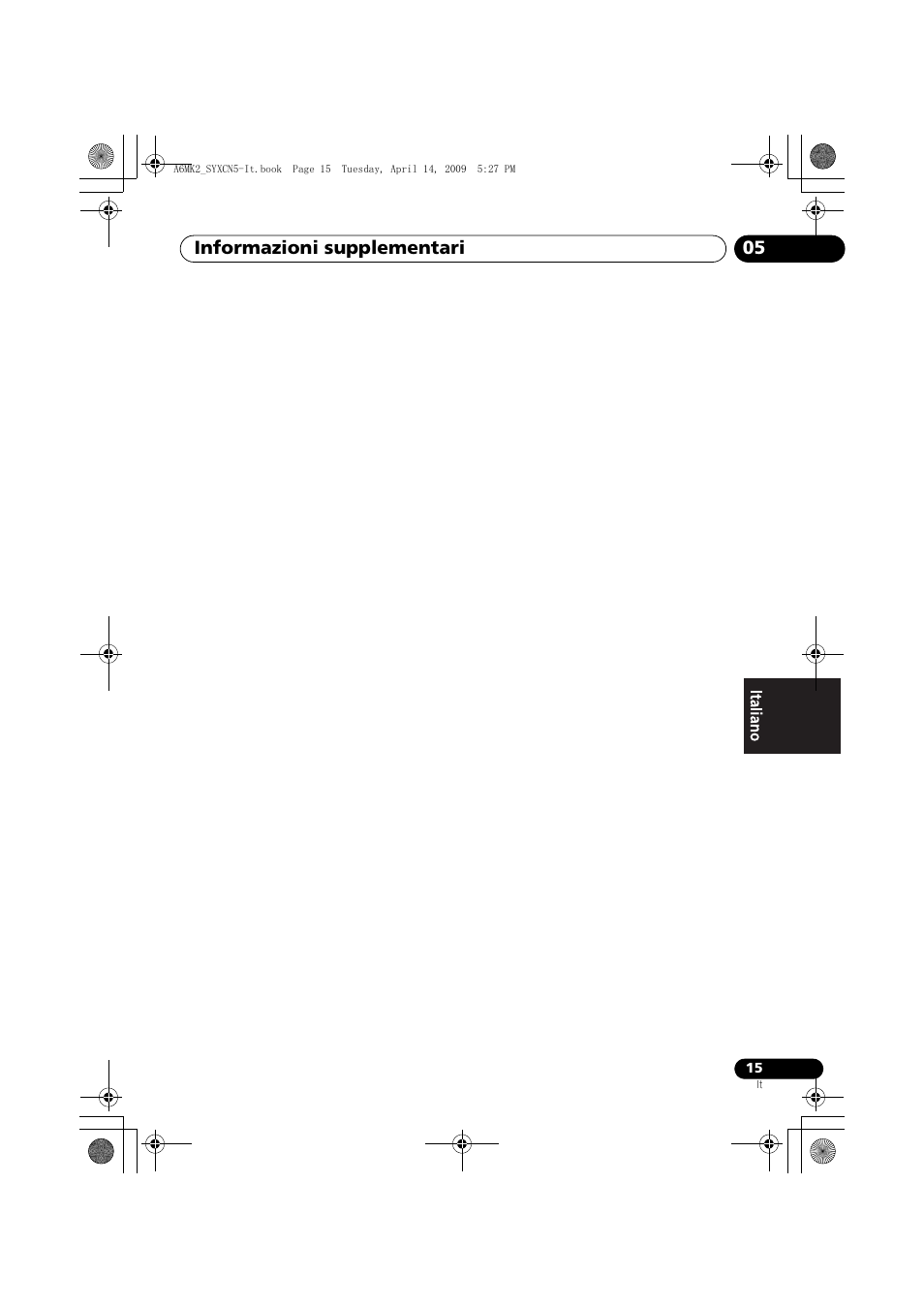 Informazioni supplementari 05 | Pioneer A-A6MK2-K User Manual | Page 71 / 99