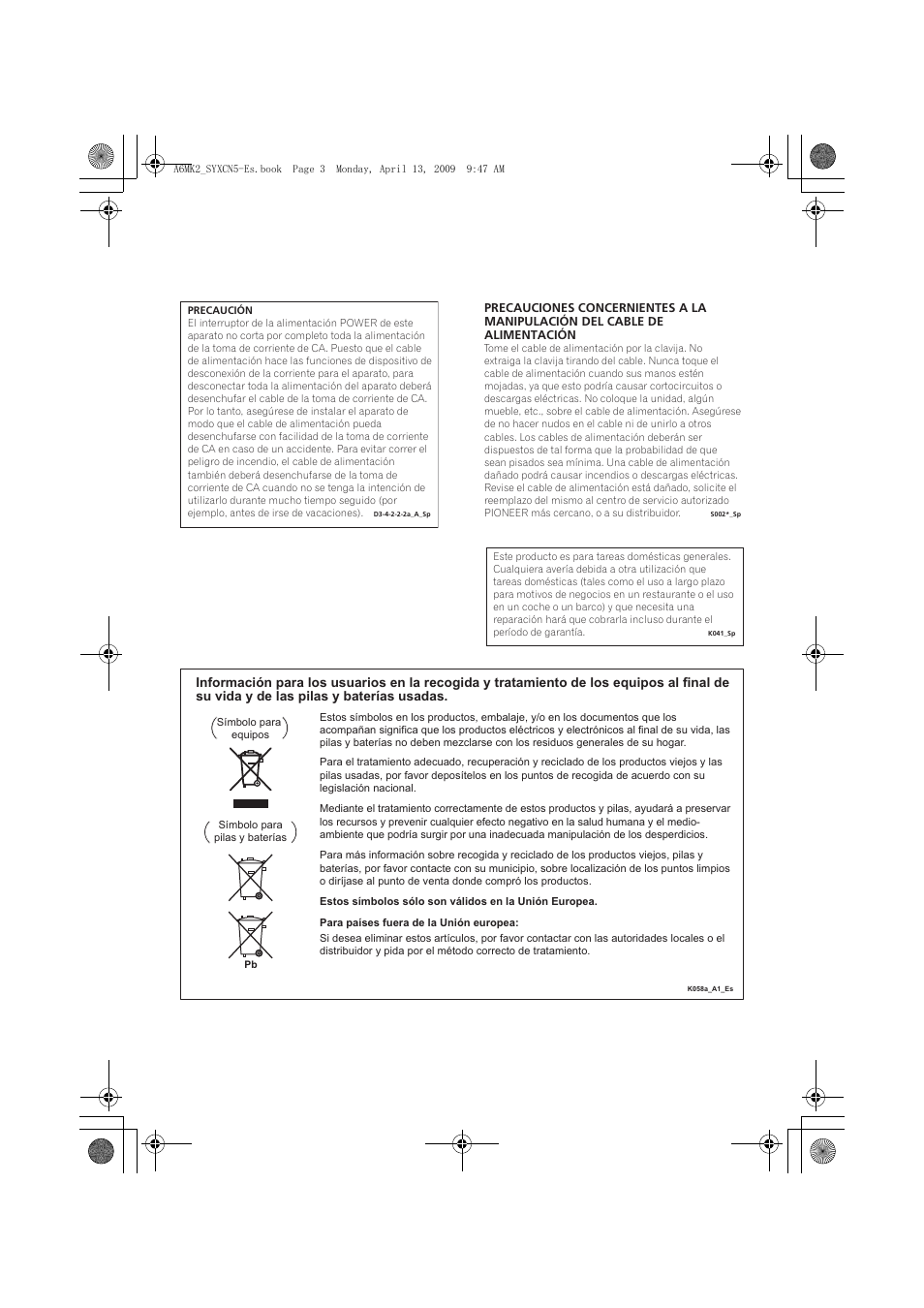 Pioneer A-A6MK2-K User Manual | Page 73 / 99