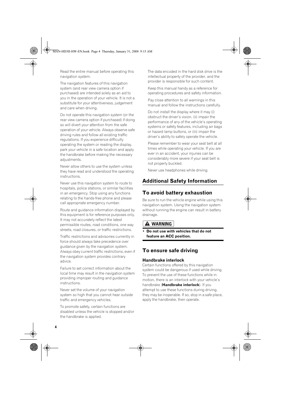 Pioneer AVIC-HD3-II User Manual | Page 6 / 26