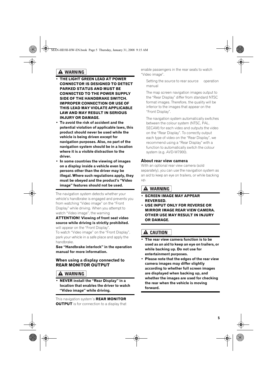 Pioneer AVIC-HD3-II User Manual | Page 7 / 26