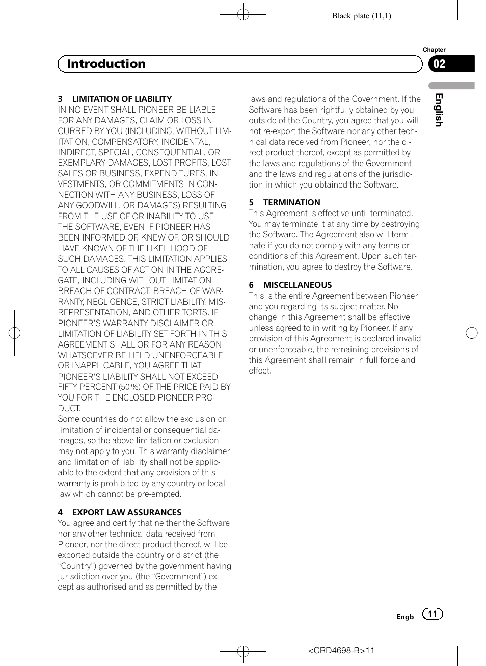 02 introduction | Pioneer AVIC-F950DAB User Manual | Page 11 / 104