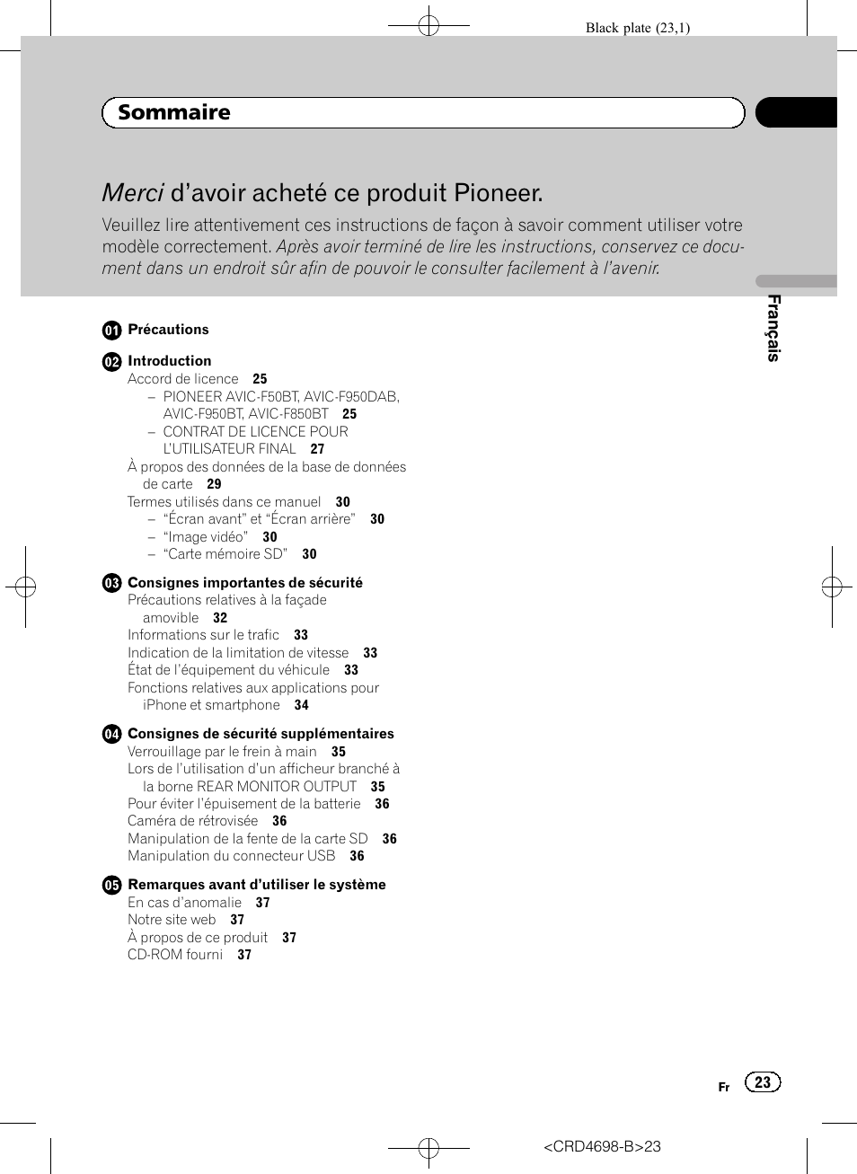 Pioneer AVIC-F950DAB User Manual | Page 23 / 104