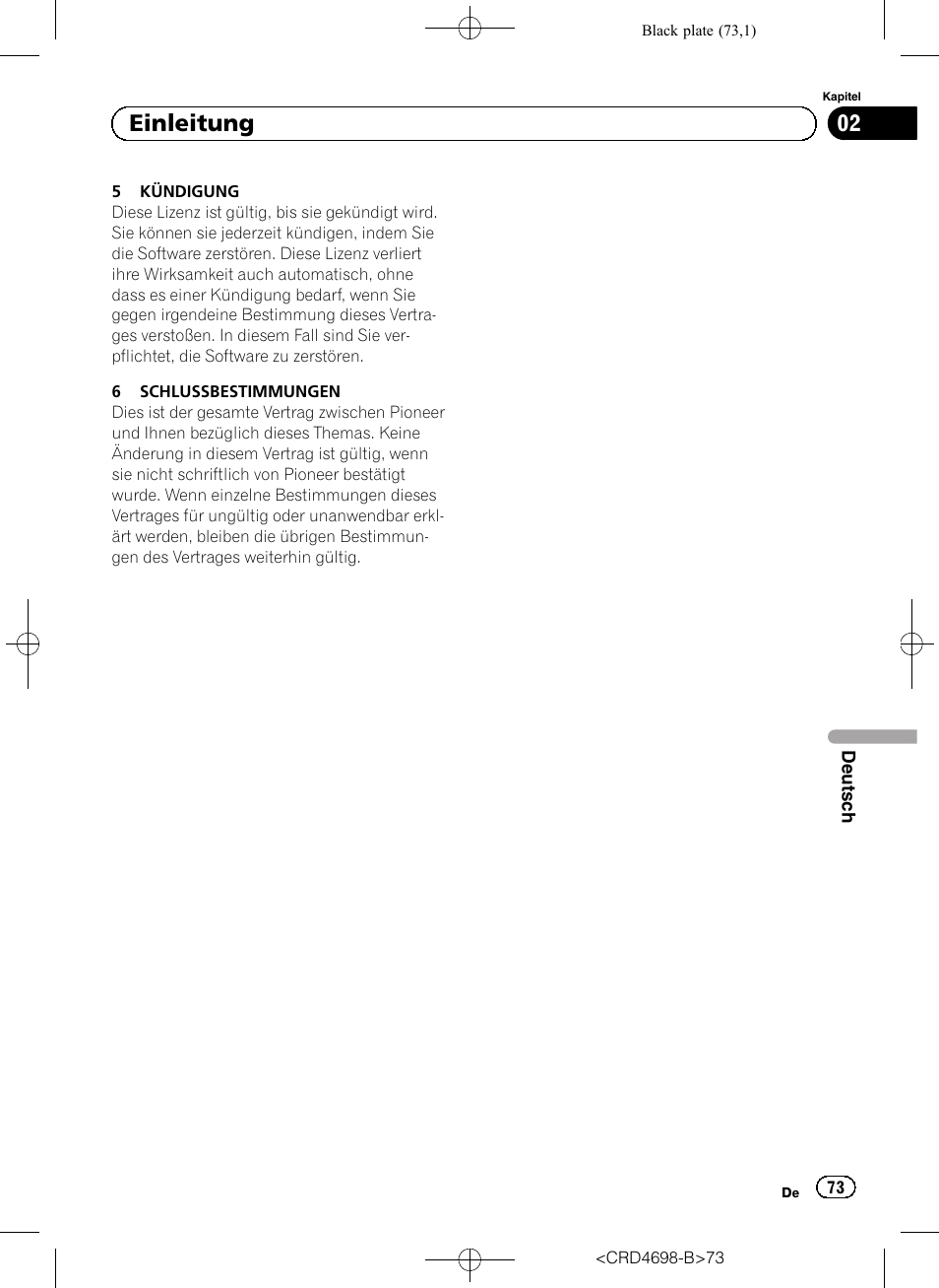 02 einleitung | Pioneer AVIC-F950DAB User Manual | Page 73 / 104