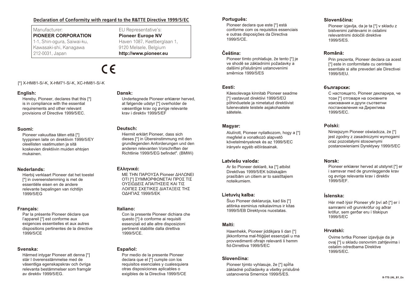 Pioneer X-HM71-S User Manual | Page 41 / 42
