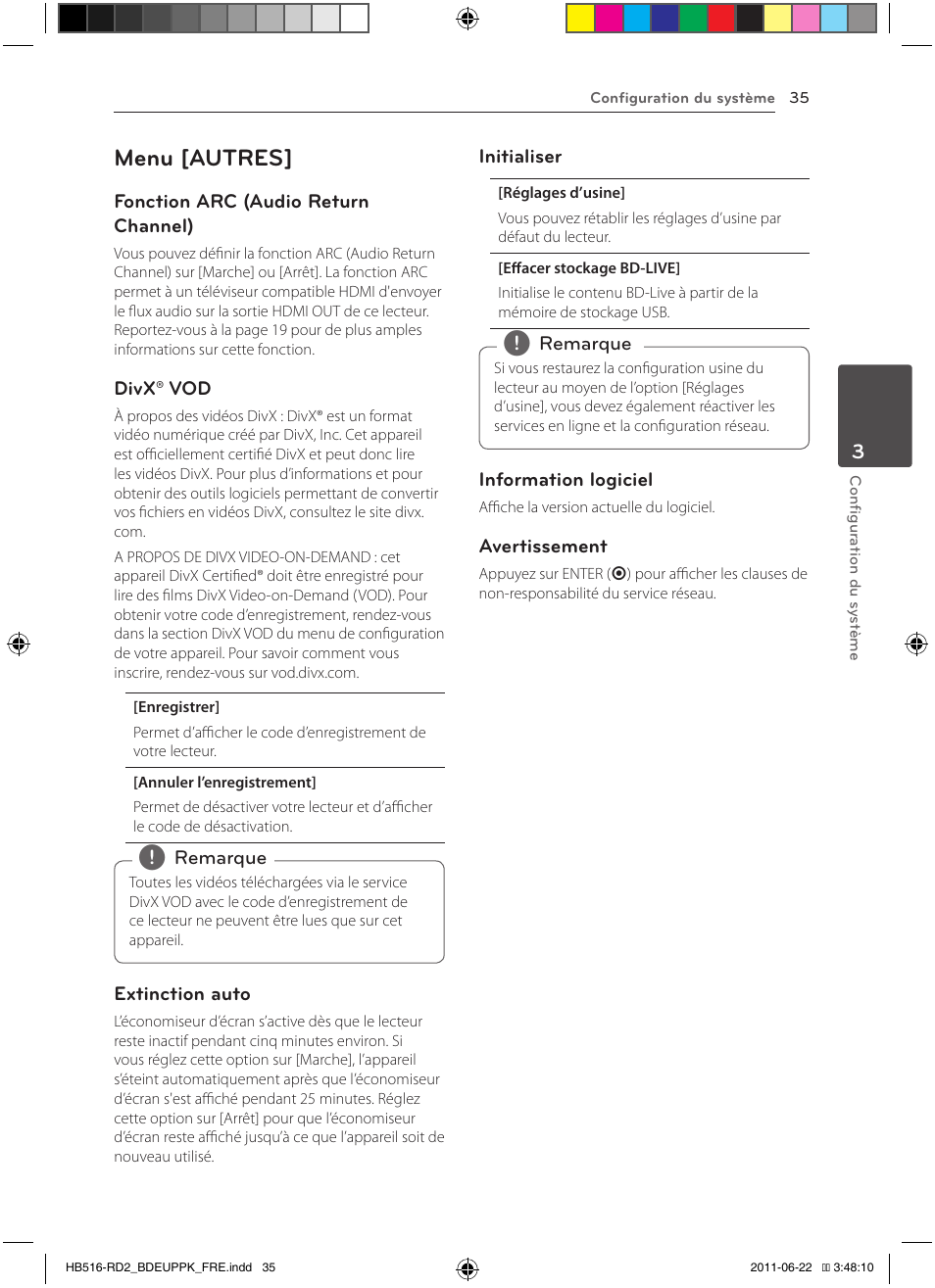 35 – menu [autres, Menu [autres | Pioneer BCS-HW919 User Manual | Page 101 / 412