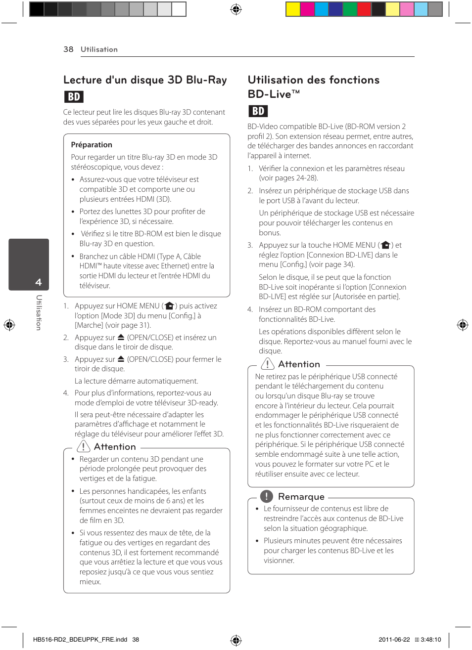 Lecture d'un disque 3d blu-ray e, Utilisation des fonctions bd-live™ e | Pioneer BCS-HW919 User Manual | Page 104 / 412