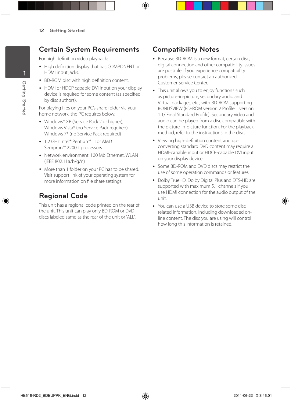 Certain system requirements, Regional code | Pioneer BCS-HW919 User Manual | Page 12 / 412