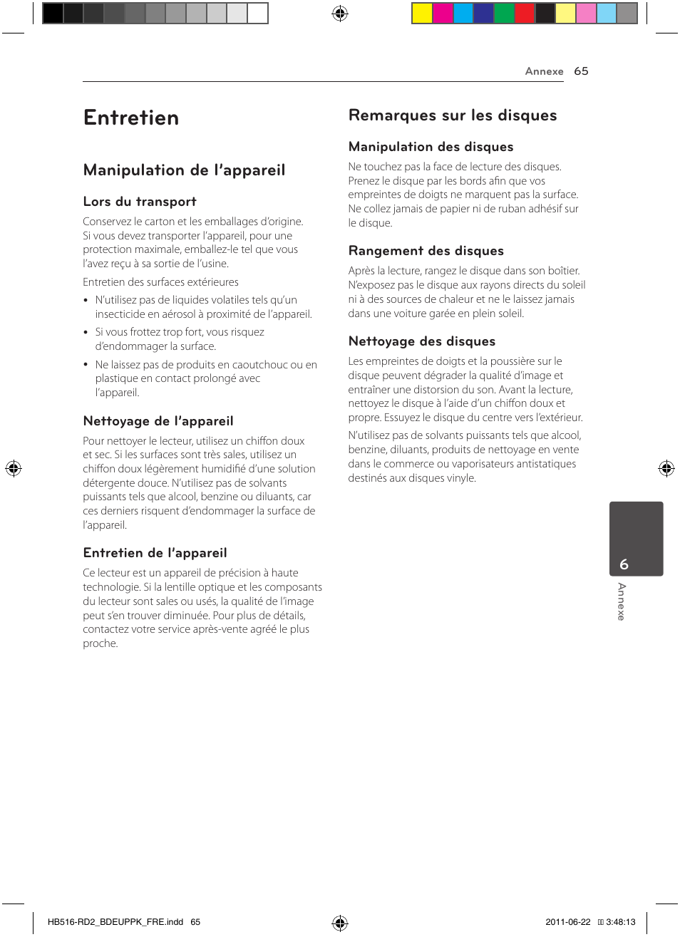 Entretien, Manipulation de l’appareil, Remarques sur les disques | Pioneer BCS-HW919 User Manual | Page 131 / 412