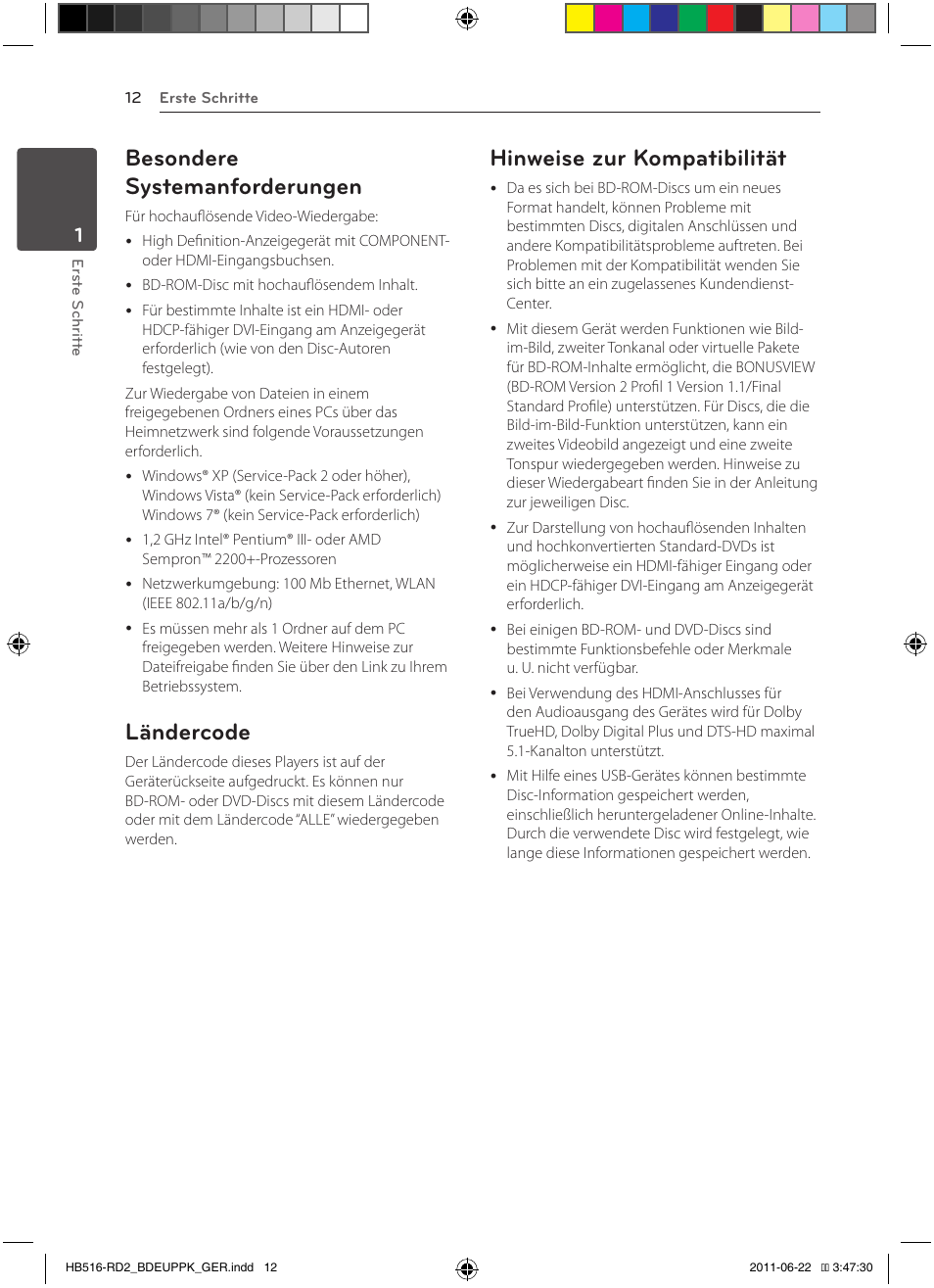 Besondere systemanforderungen, Ländercode, Hinweise zur kompatibilität | Pioneer BCS-HW919 User Manual | Page 150 / 412