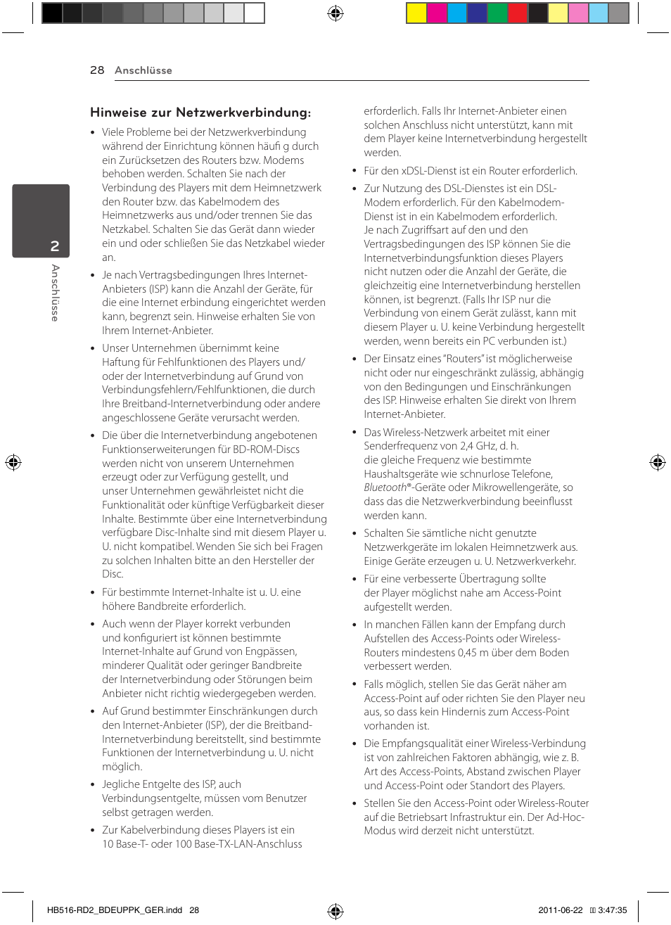Hinweise zur netzwerkverbindung | Pioneer BCS-HW919 User Manual | Page 166 / 412
