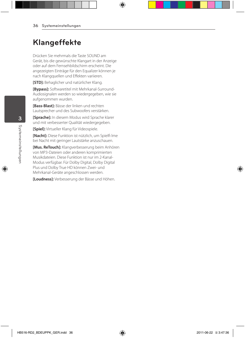 36 klangeffekte, Klangeffekte | Pioneer BCS-HW919 User Manual | Page 174 / 412