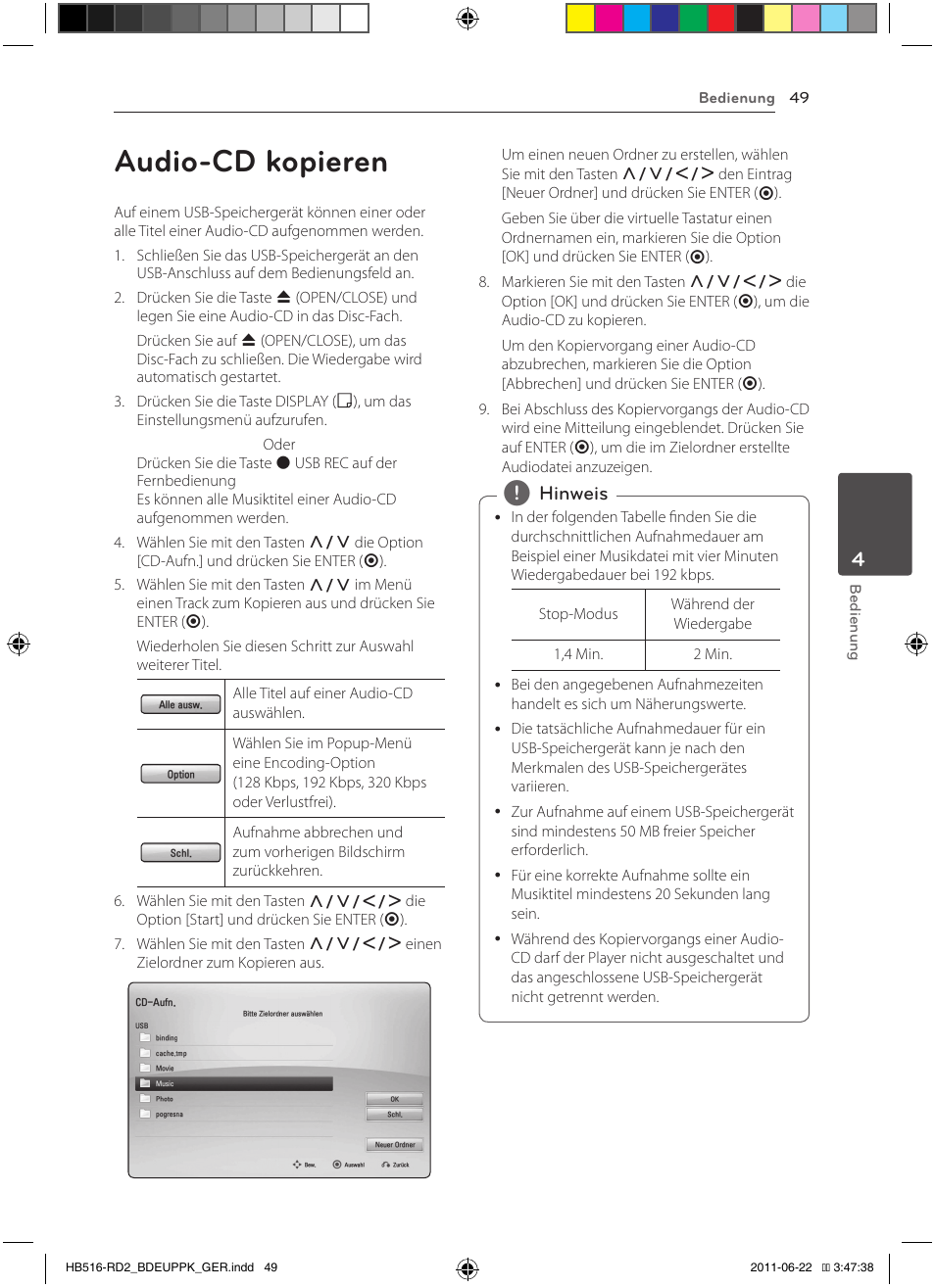 49 audio-cd kopieren, Audio-cd kopieren | Pioneer BCS-HW919 User Manual | Page 187 / 412