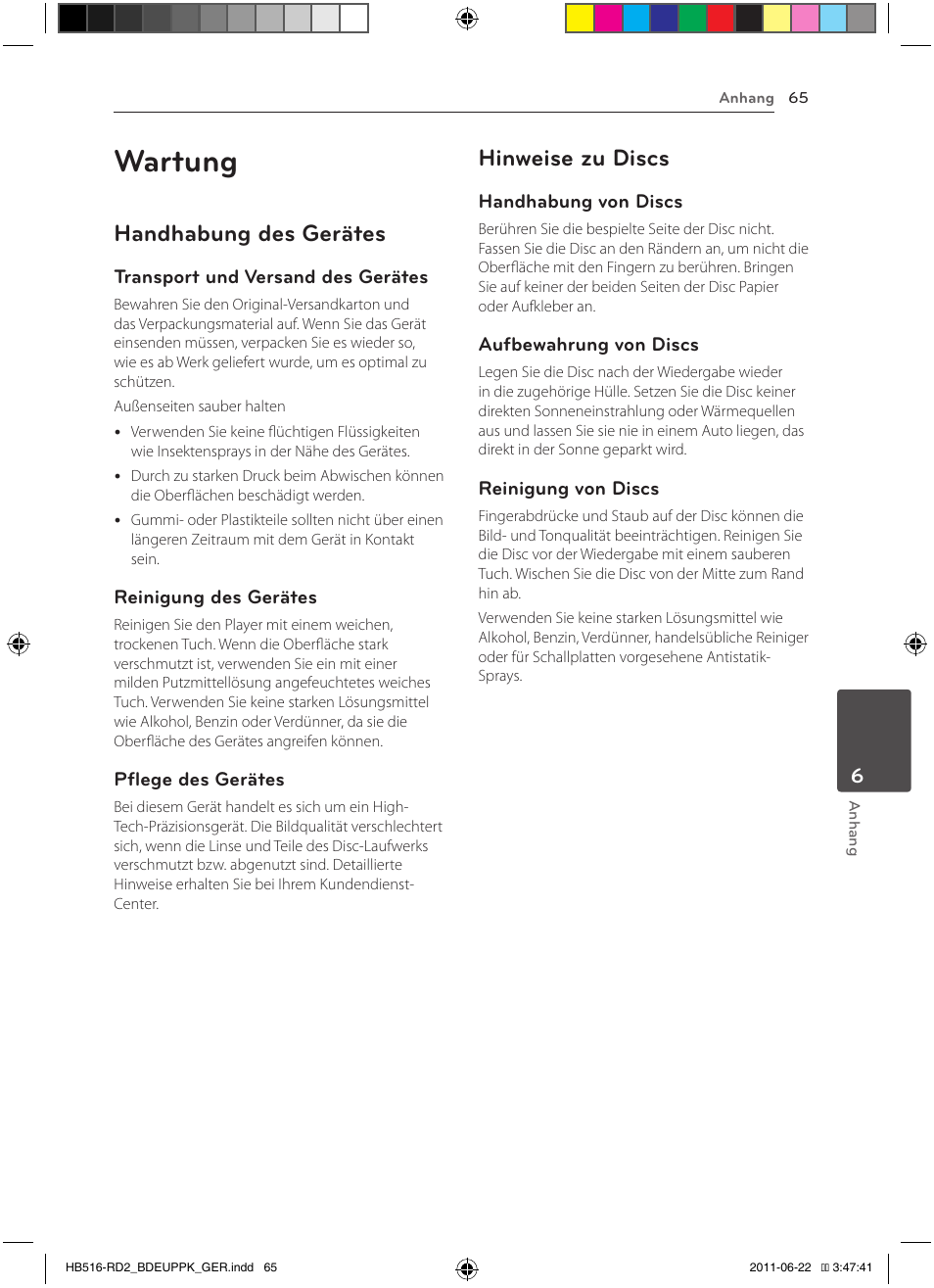 Wartung, Handhabung des gerätes, Hinweise zu discs | Pioneer BCS-HW919 User Manual | Page 203 / 412