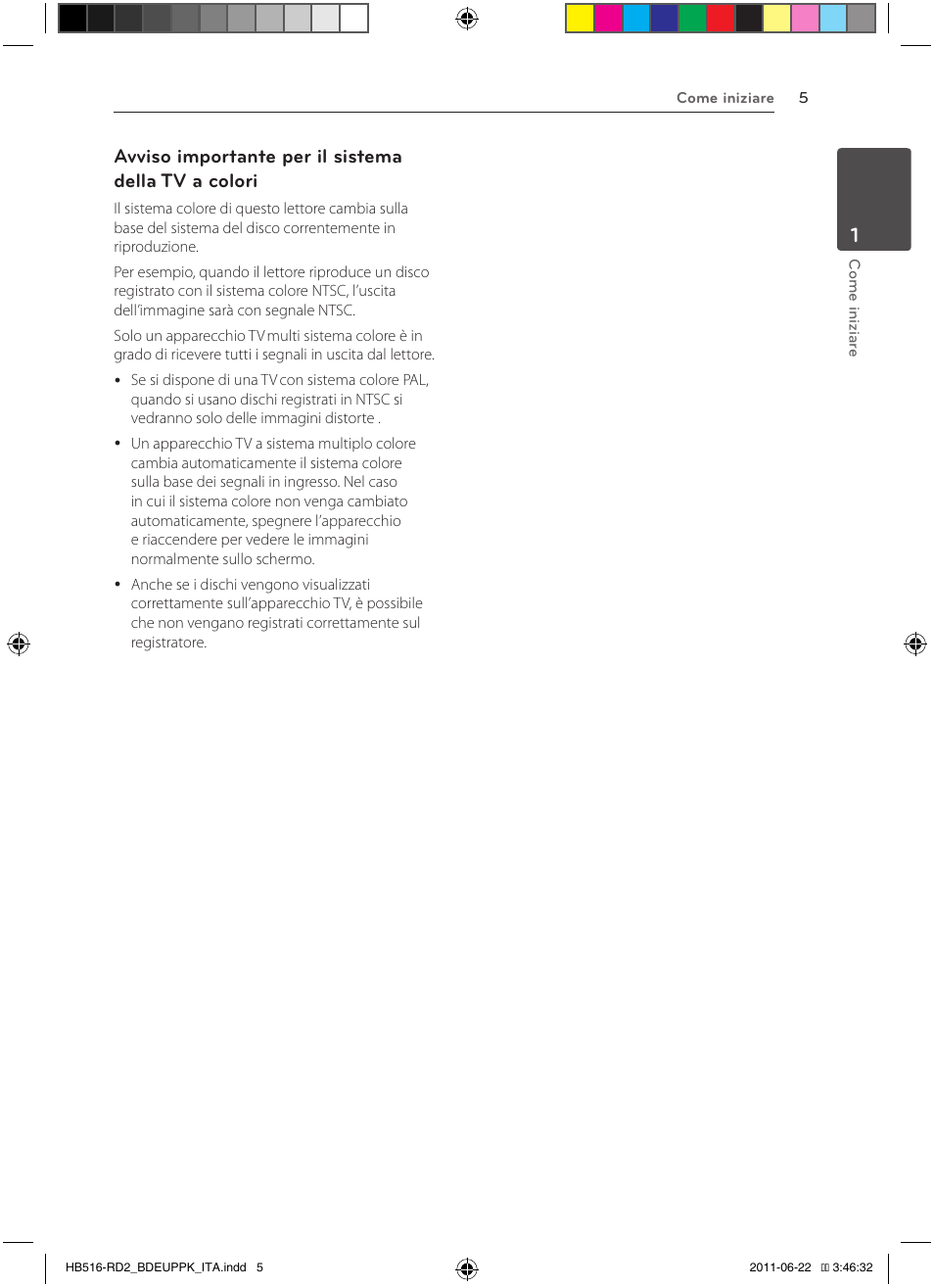 Avviso importante per il sistema della tv a colori | Pioneer BCS-HW919 User Manual | Page 209 / 412