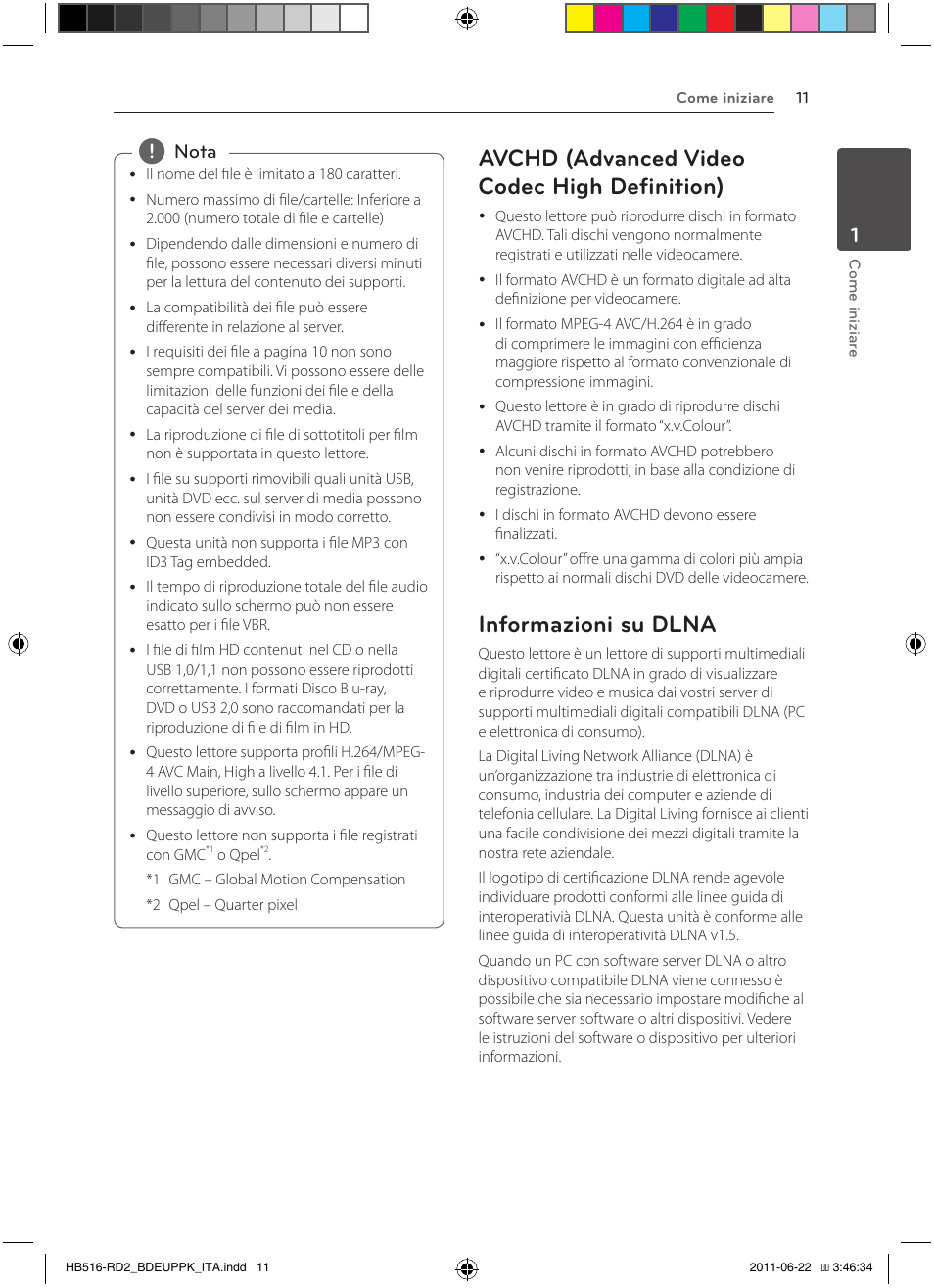 Avchd (advanced video codec high definition), Informazioni su dlna, Nota | Pioneer BCS-HW919 User Manual | Page 215 / 412