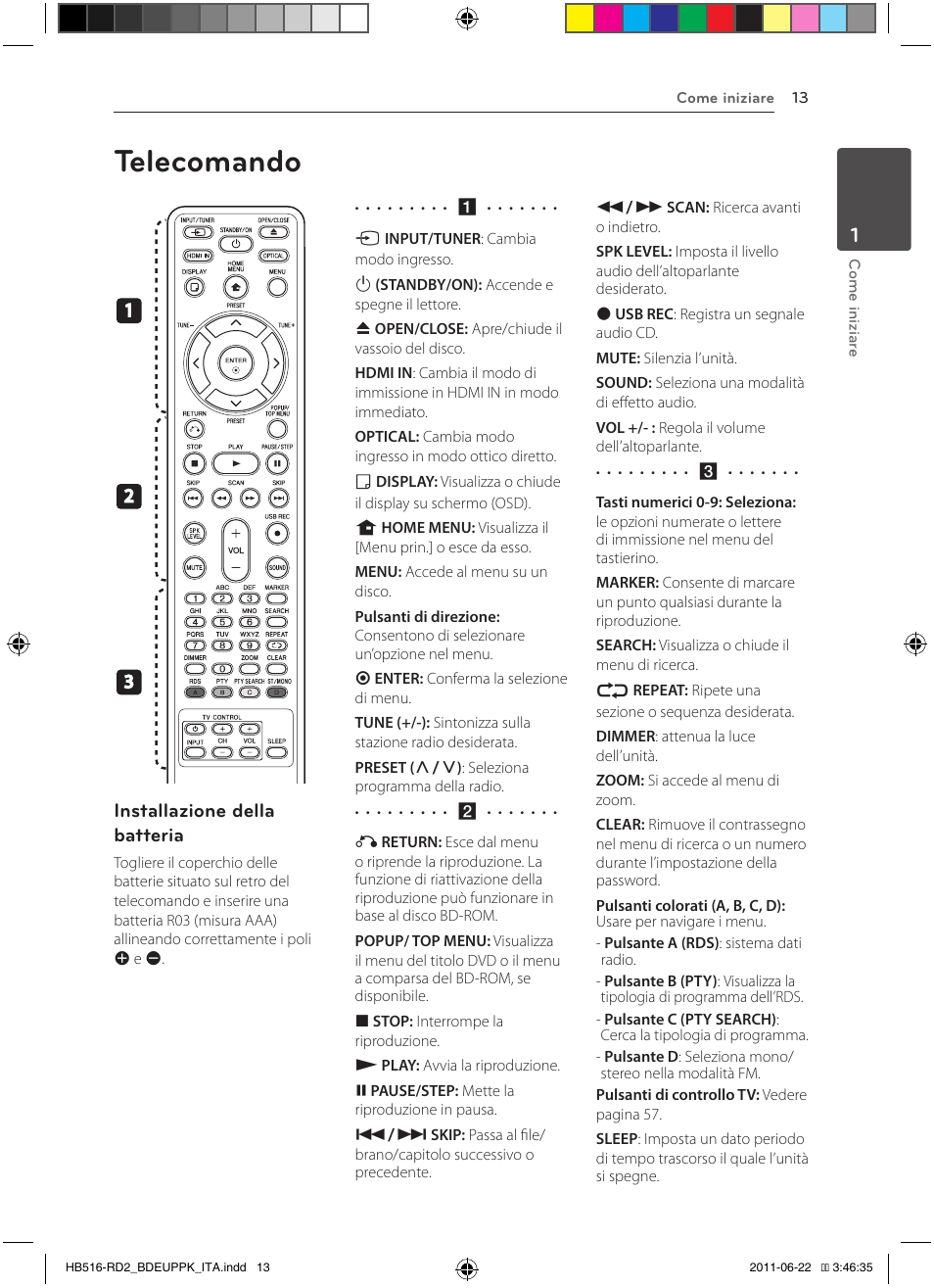 Telecomando | Pioneer BCS-HW919 User Manual | Page 217 / 412