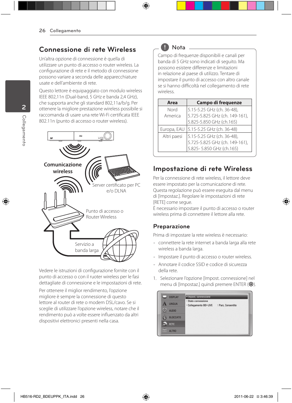 Connessione di rete wireless, Impostazione di rete wireless | Pioneer BCS-HW919 User Manual | Page 230 / 412