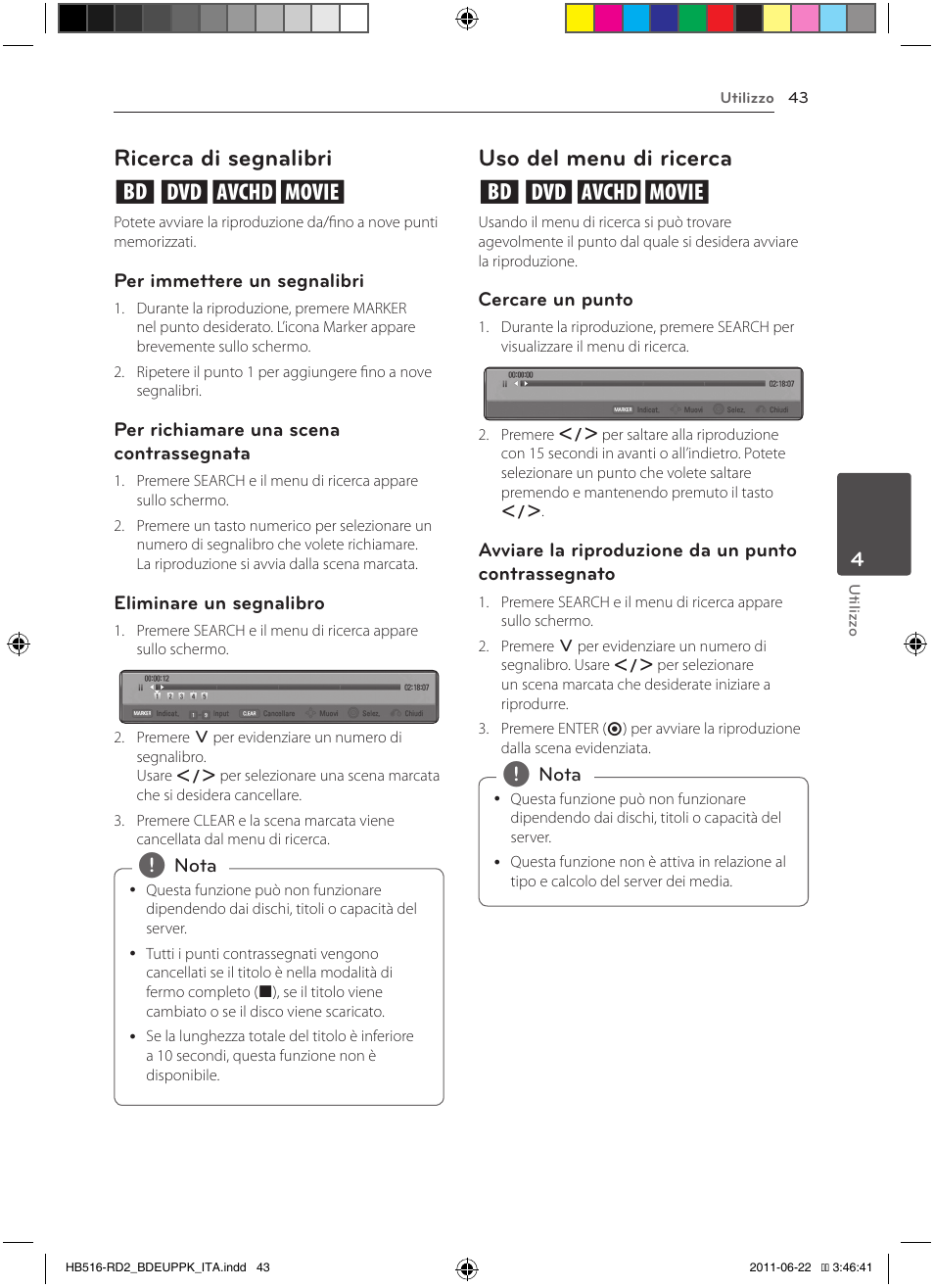 Ricerca di segnalibri eroy, Uso del menu di ricerca eroy | Pioneer BCS-HW919 User Manual | Page 247 / 412