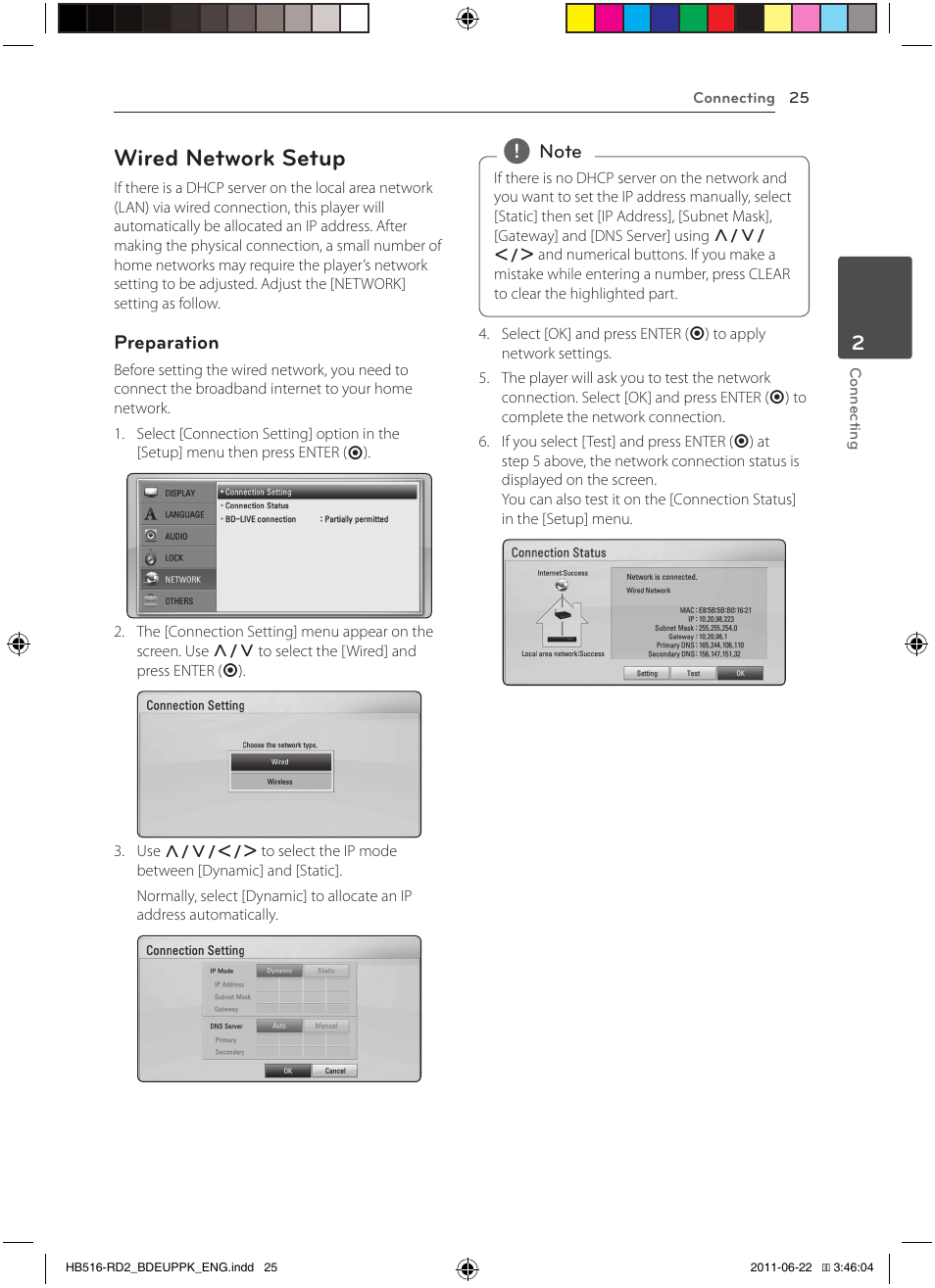 25 – wired network setup, Wired network setup | Pioneer BCS-HW919 User Manual | Page 25 / 412