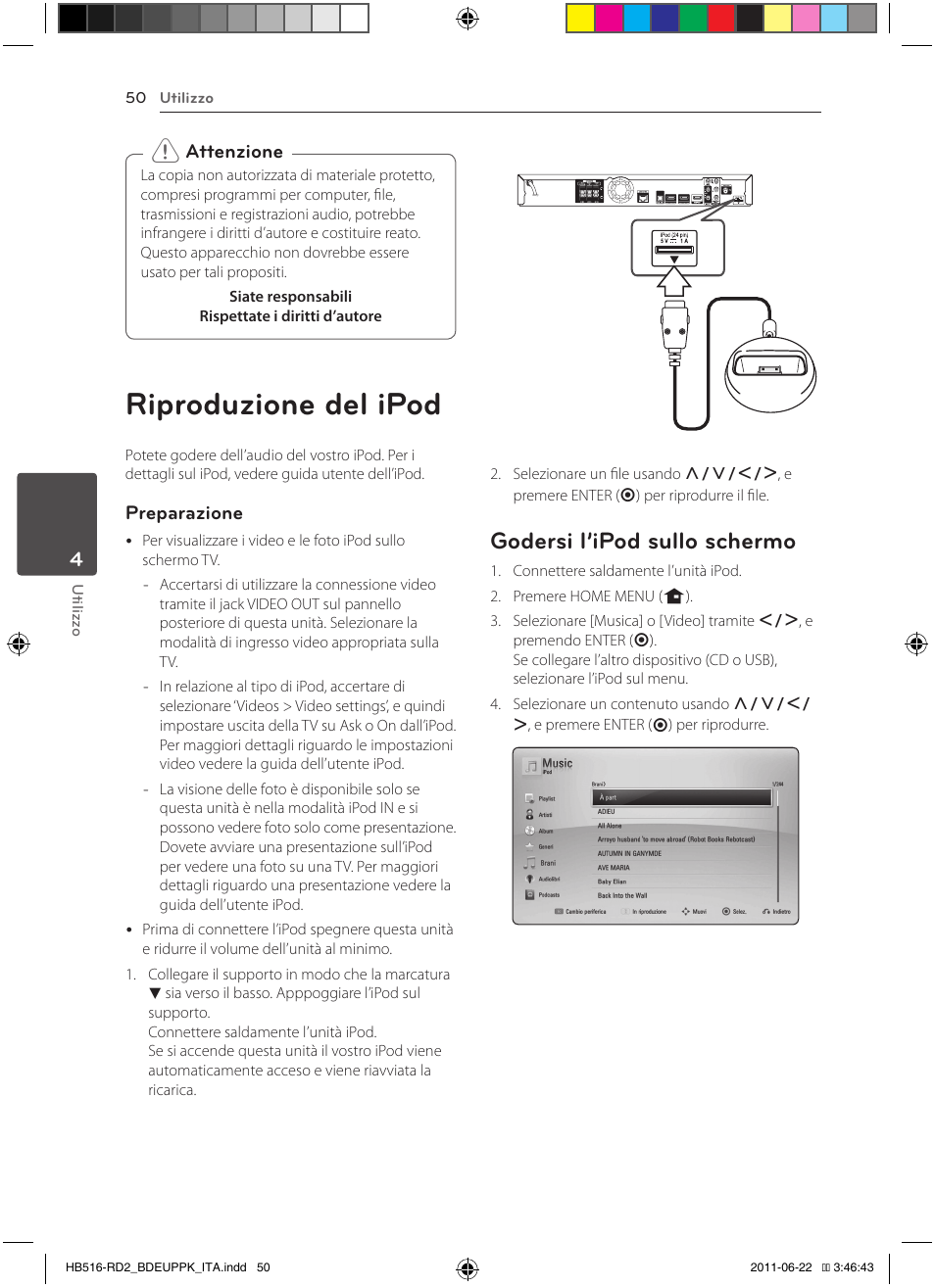 Riproduzione del ipod, Godersi l’ipod sullo schermo | Pioneer BCS-HW919 User Manual | Page 254 / 412