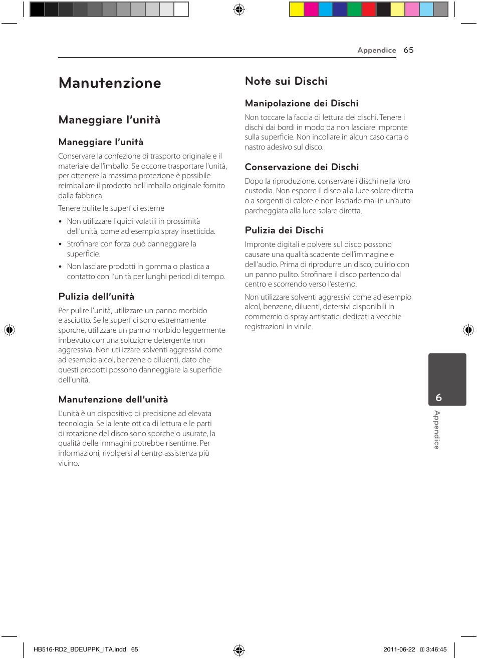 Manutenzione, Maneggiare l’unità | Pioneer BCS-HW919 User Manual | Page 269 / 412