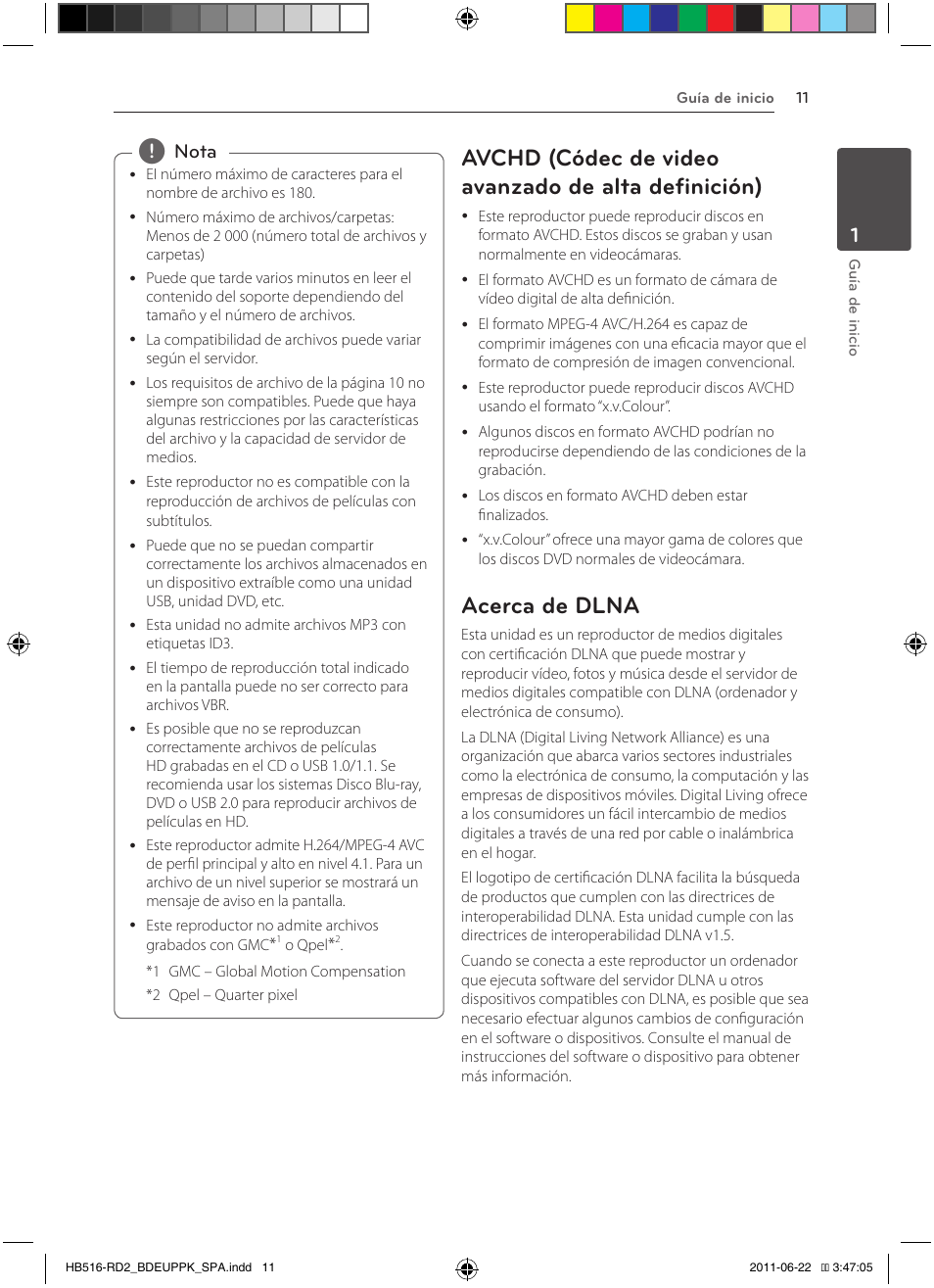 Avchd (códec de video avanzado de alta definición), Acerca de dlna, Nota | Pioneer BCS-HW919 User Manual | Page 281 / 412