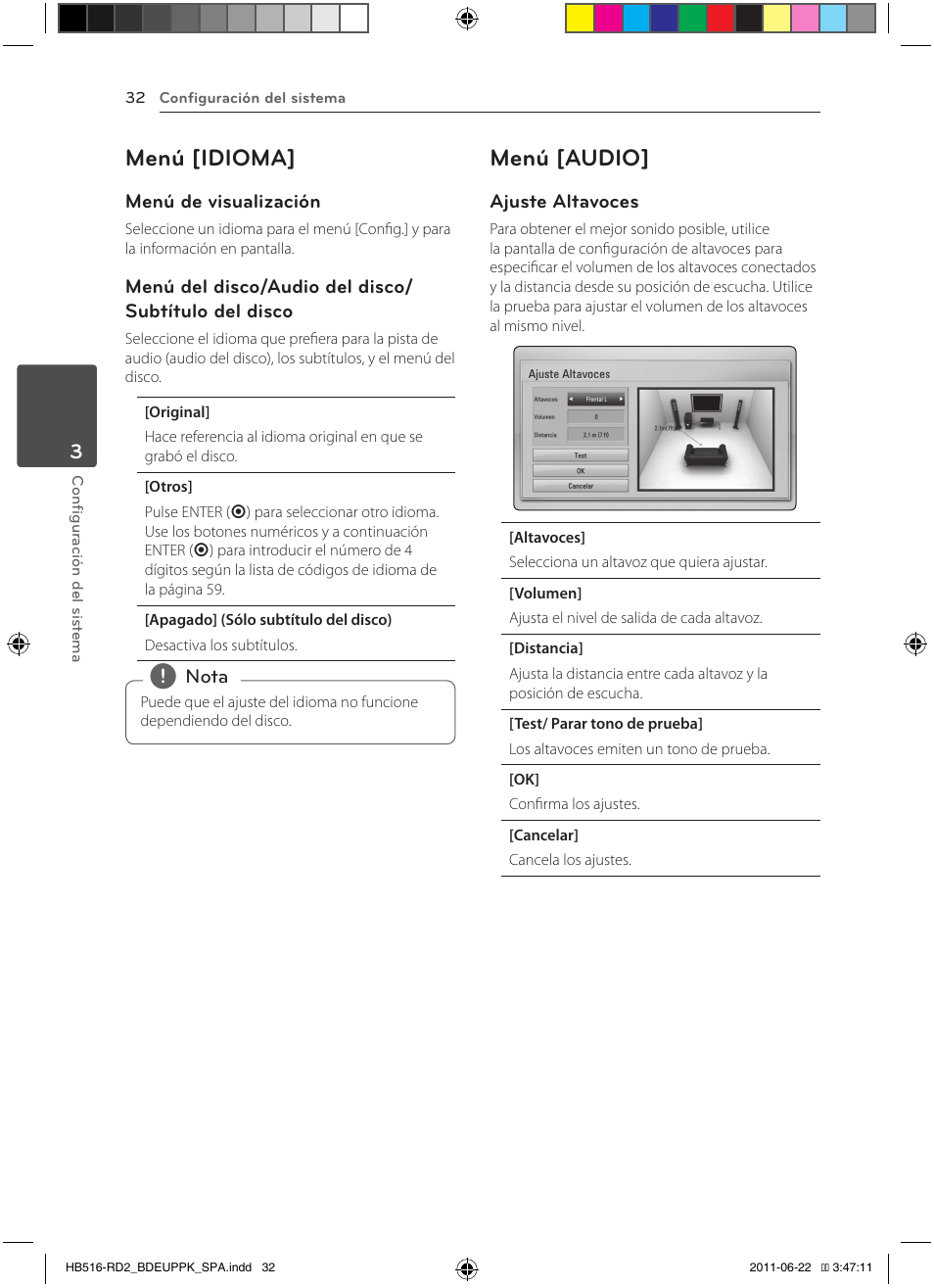 32 – menú [idioma] 32 – menú [audio, Menú [idioma, Menú [audio | Pioneer BCS-HW919 User Manual | Page 302 / 412