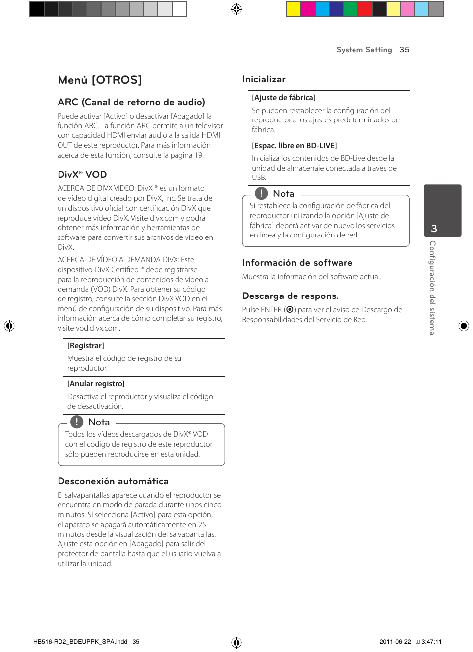 35 – menú [otros, Menú [otros | Pioneer BCS-HW919 User Manual | Page 305 / 412