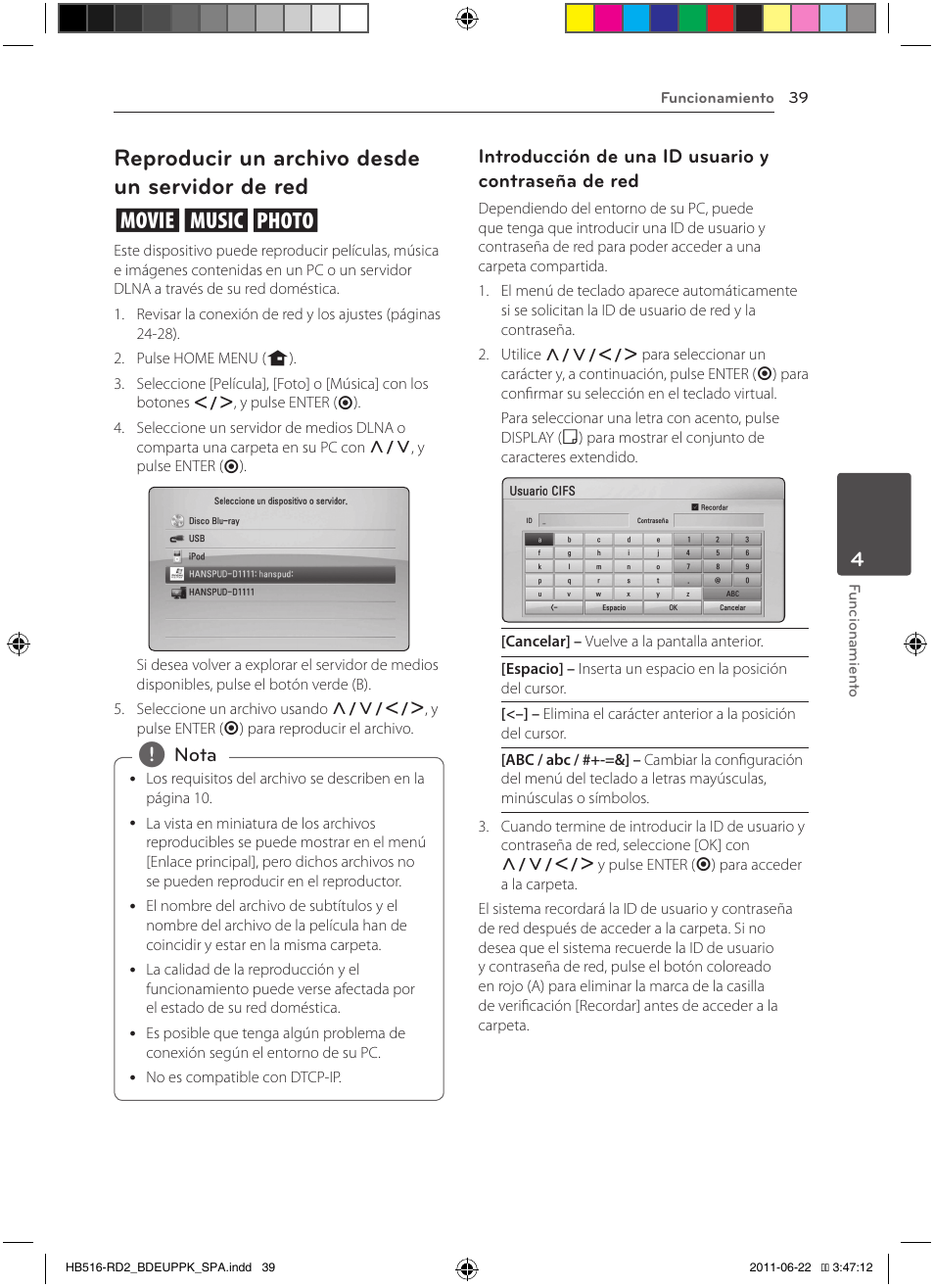 39 – reproducir un archivo desde un, Servidor de red, Reproducir un archivo desde un servidor de red yui | Pioneer BCS-HW919 User Manual | Page 309 / 412