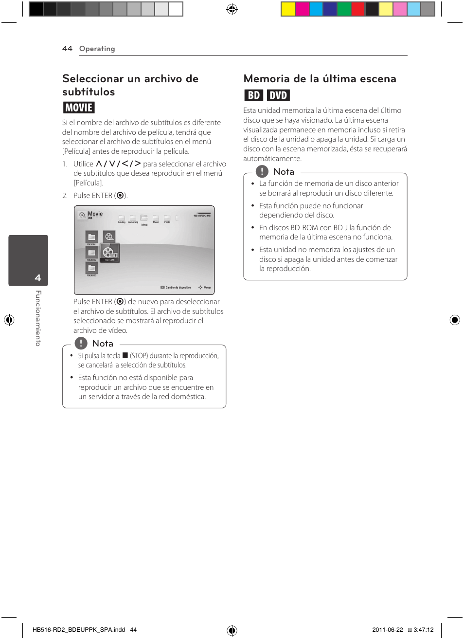 Seleccionar un archivo de subtítulos y | Pioneer BCS-HW919 User Manual | Page 314 / 412