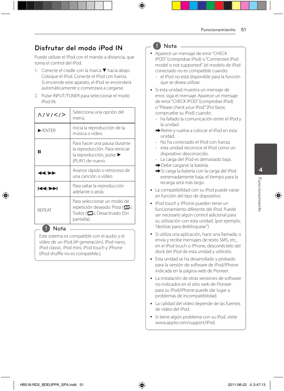 51 – disfrutar del modo ipod in, Disfrutar del modo ipod in | Pioneer BCS-HW919 User Manual | Page 321 / 412