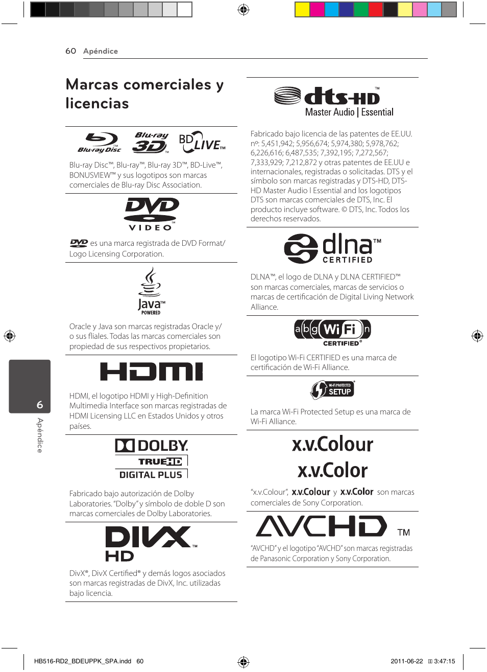 Marcas comerciales y licencias | Pioneer BCS-HW919 User Manual | Page 330 / 412